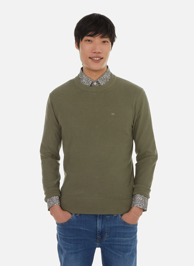 EDEN PARK plain linen and cotton sweater