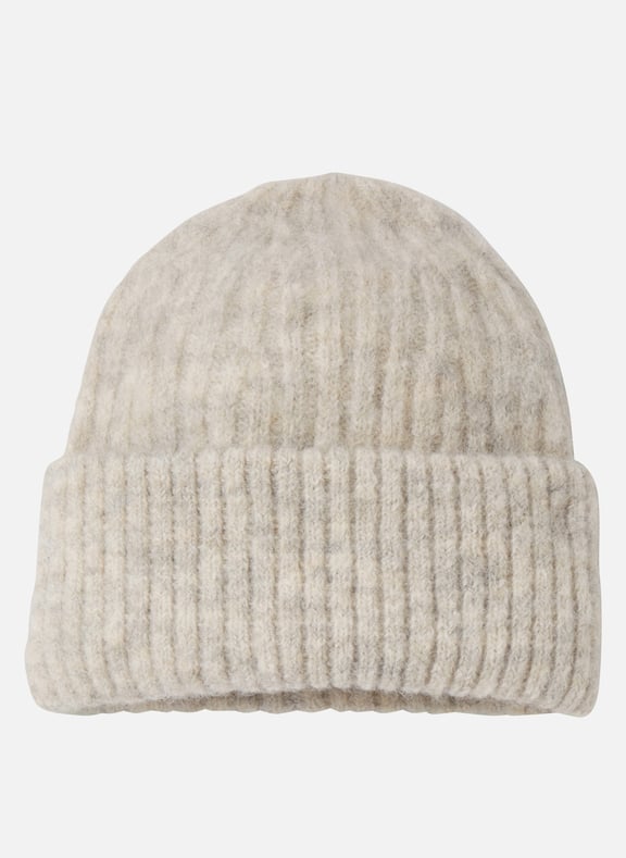Bonnet en maille mélangée east Beige by AMERICAN VINTAGE AMERICAN VINTAGE Bonnet en maille mélangée east Beige