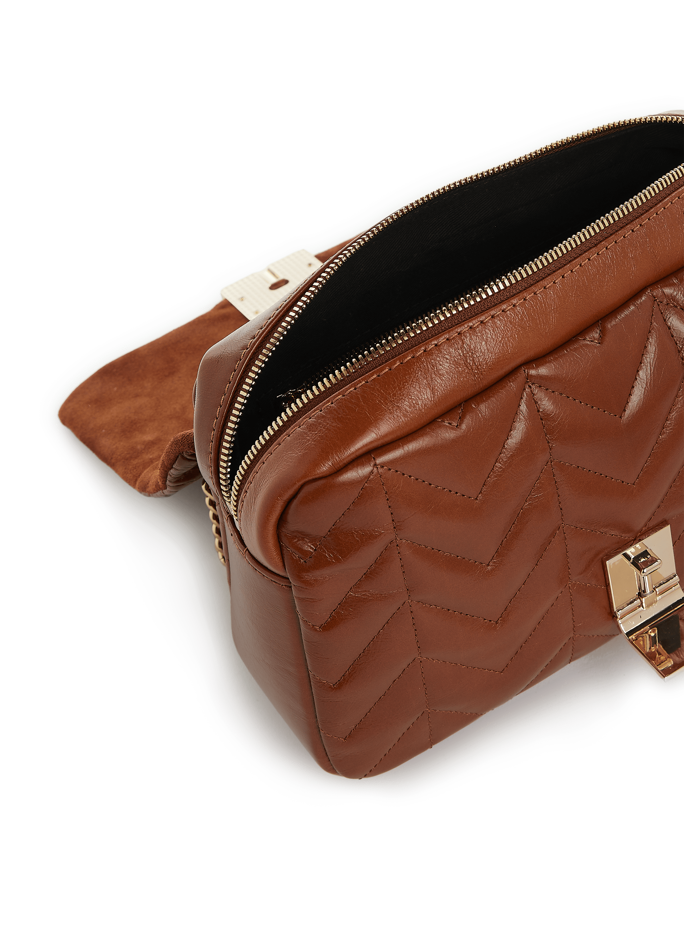 Ella leather shoulder bag SAISON 1865 Brown