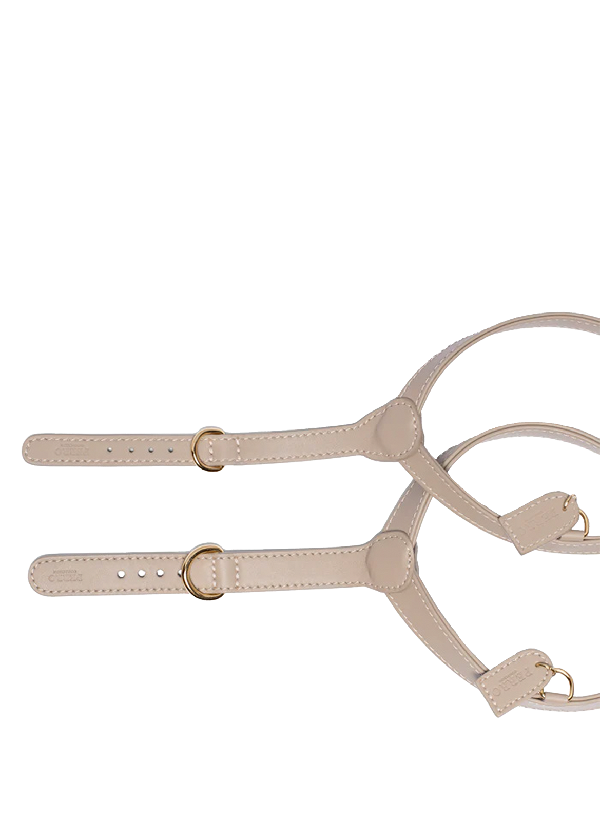Leather Harness S+ PERRO COLLECTION Beige