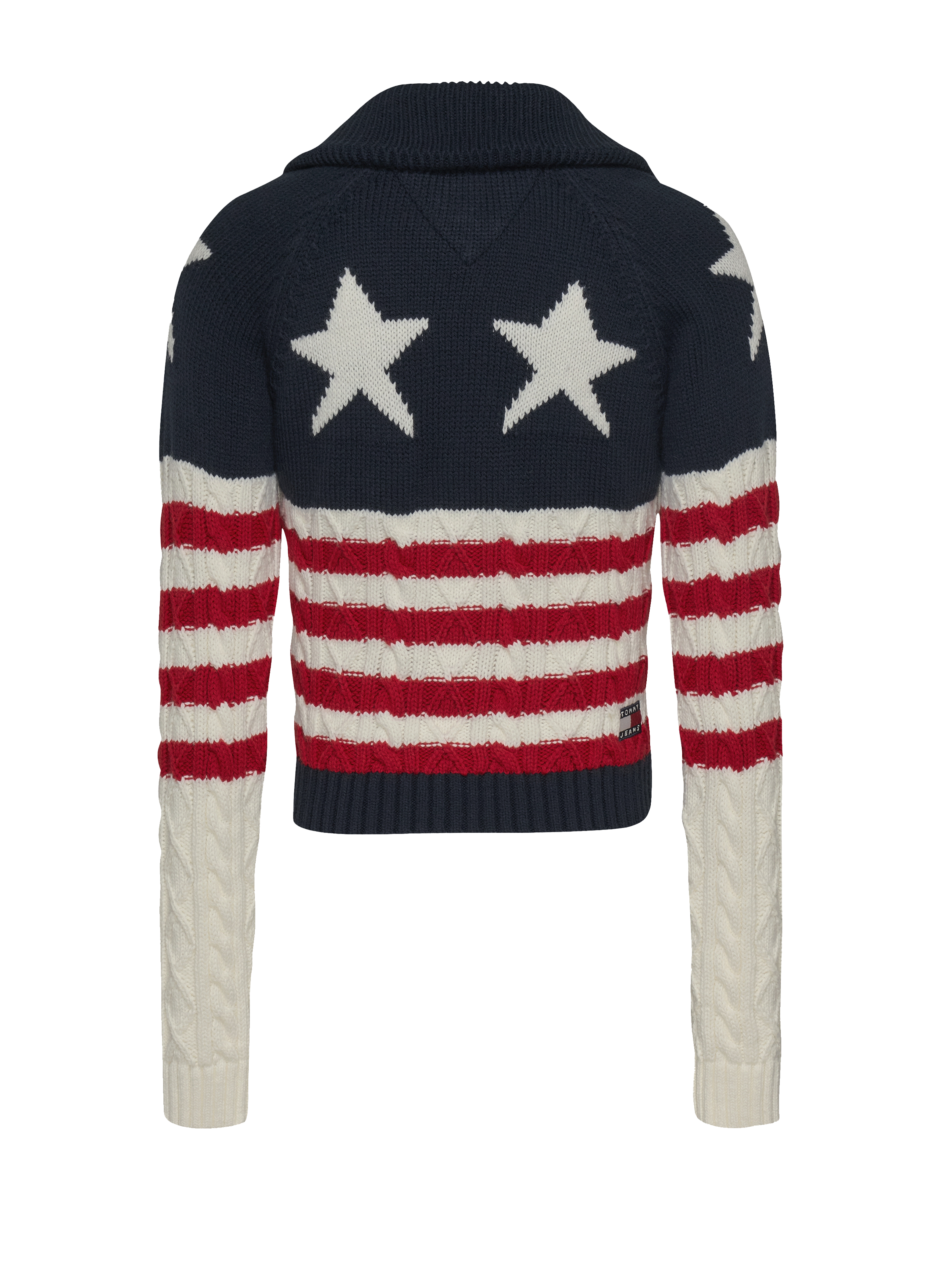 Mixed wool star print sweater Multicolour