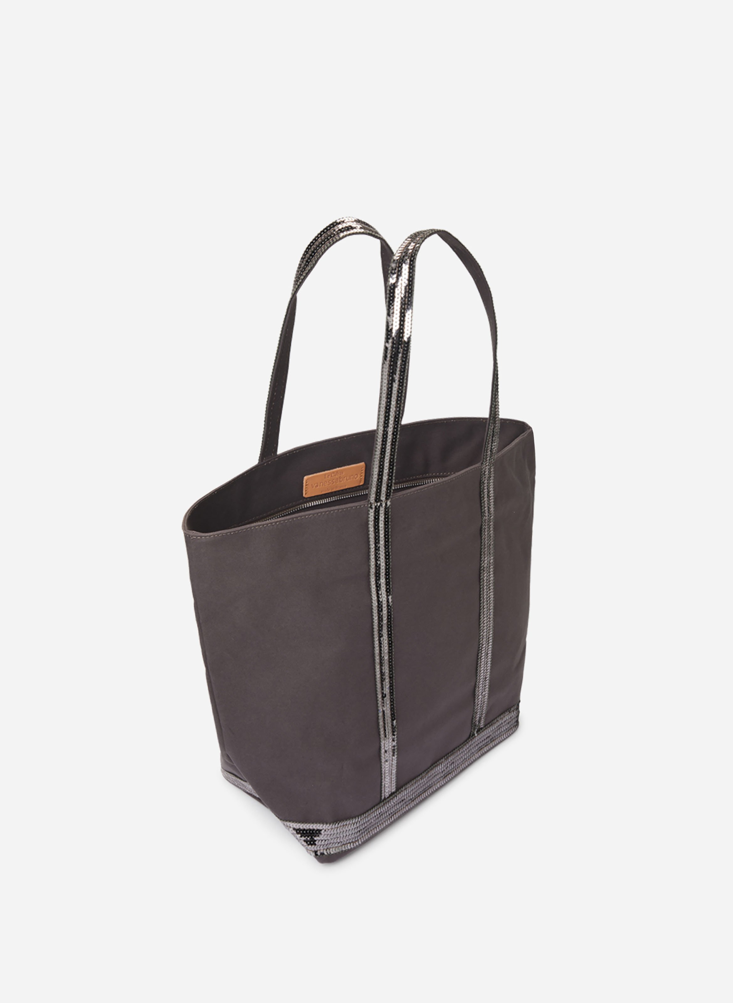 Cabas l zippé en toile VANESSA BRUNO Gris