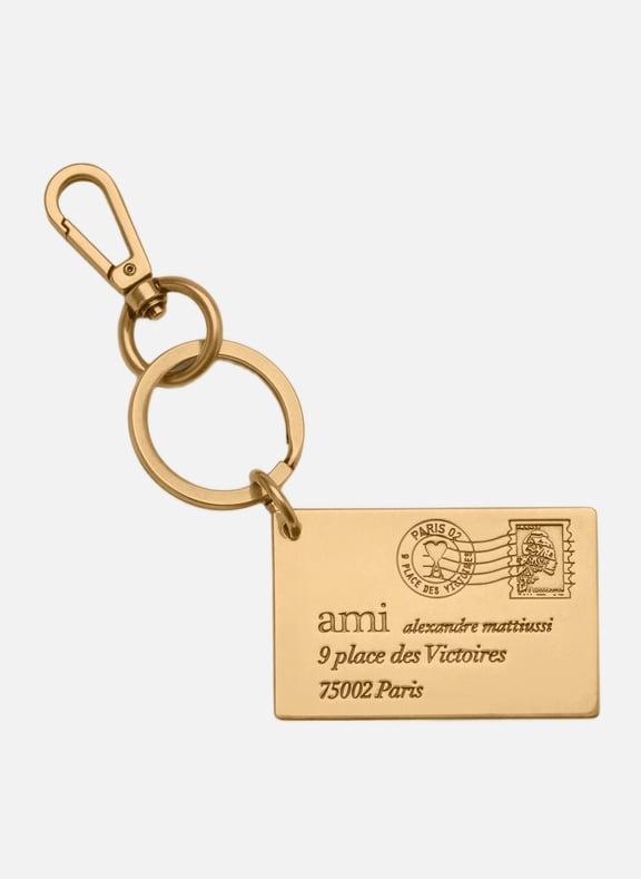 Porte-clés enveloppe ami alexandre mattiussi unisexe Doré by AMI PARIS AMI PARIS Porte-clés enveloppe ami alexandre mattiussi unisexe Doré
