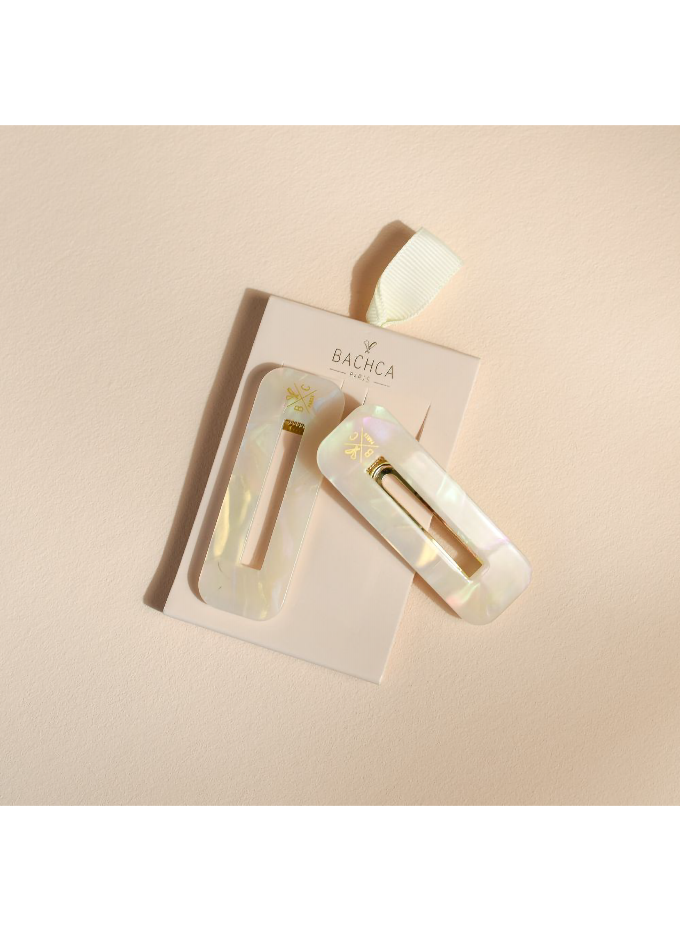 Mother-of-Pearl Barrettes - Set of 2 No color