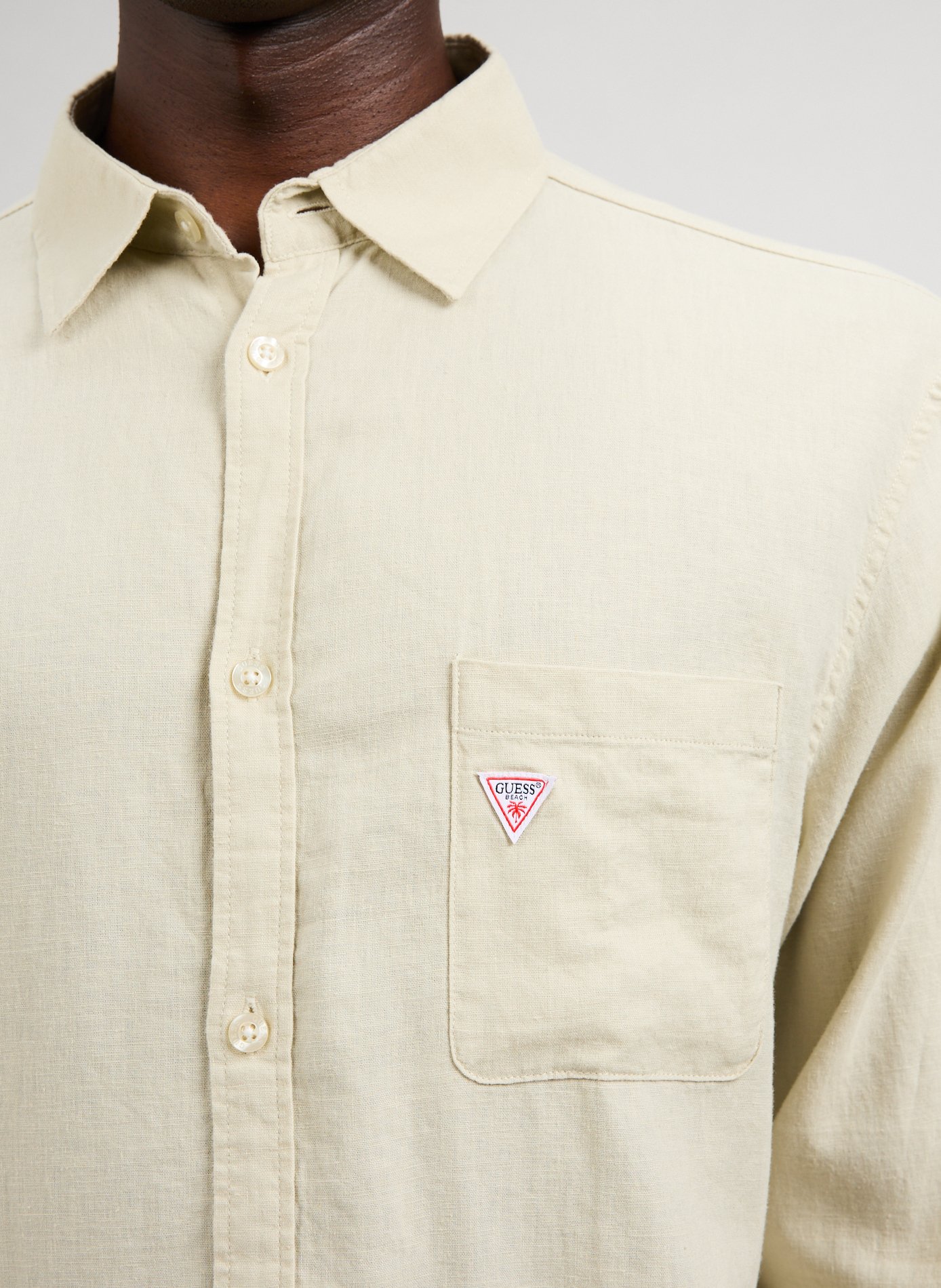 Chemise en coton  GUESS Marron