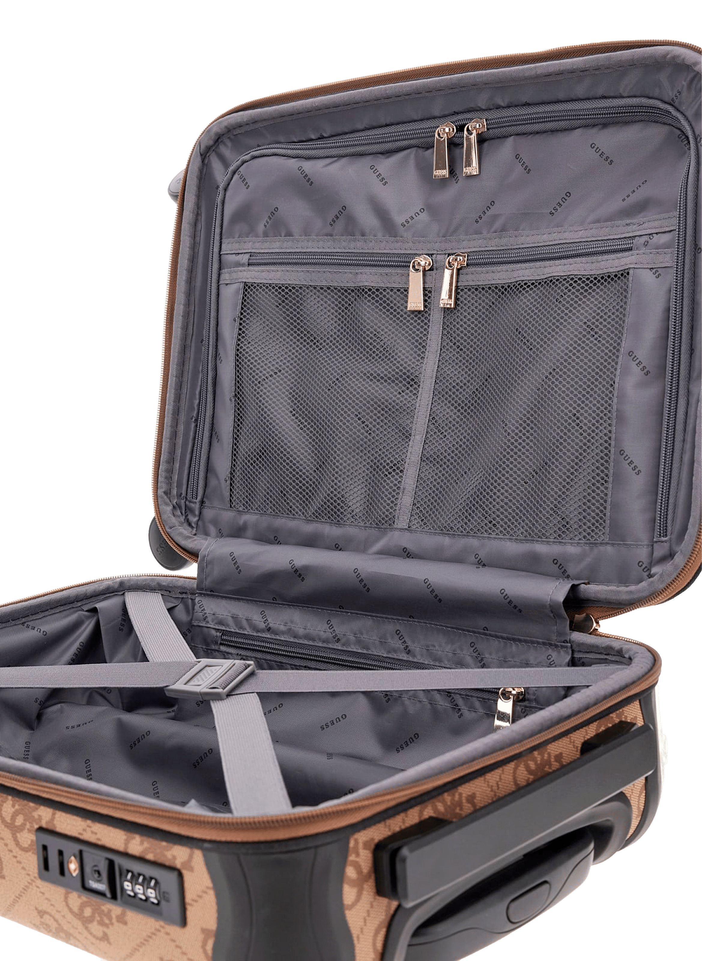 Valise Berta à imprimé monogramme GUESS Multicolore