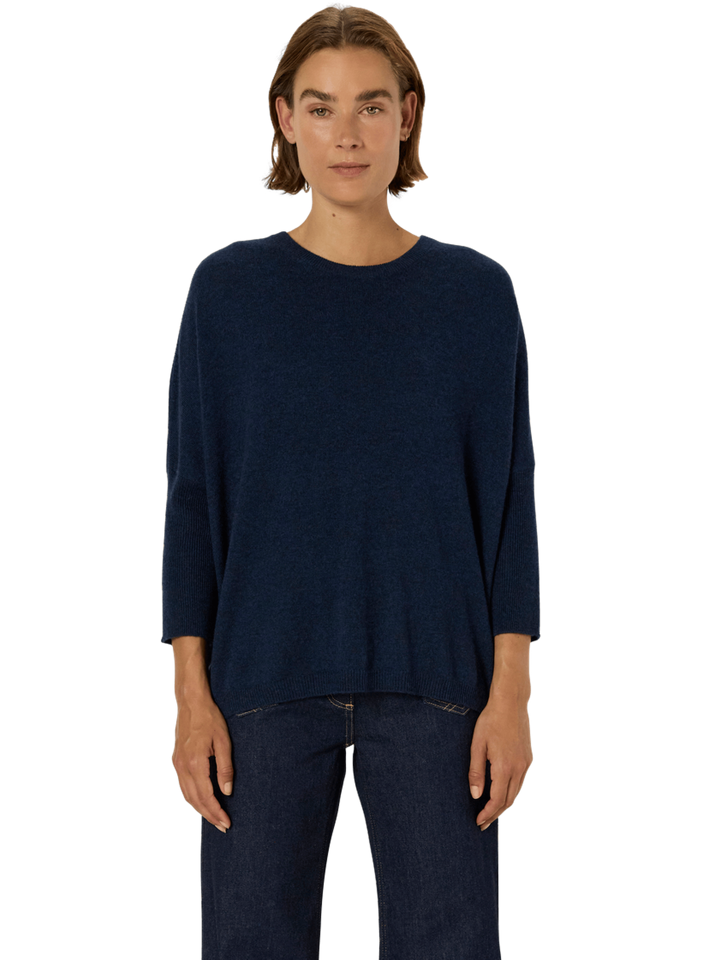 Pull ample à col rond en cachemire - erline GERARD DAREL Bleu