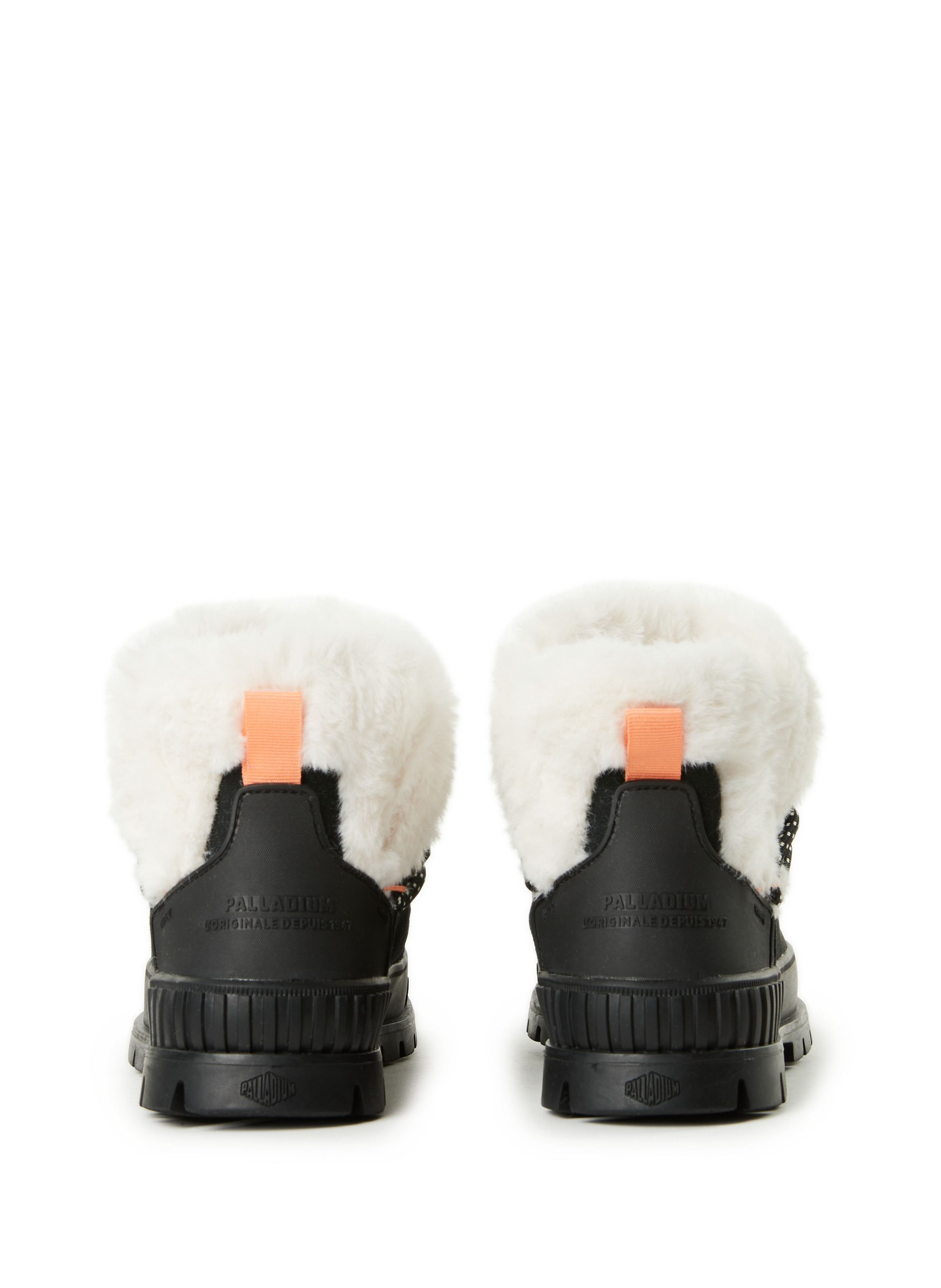 Boots fourrées en cuir PALLADIUM Noir