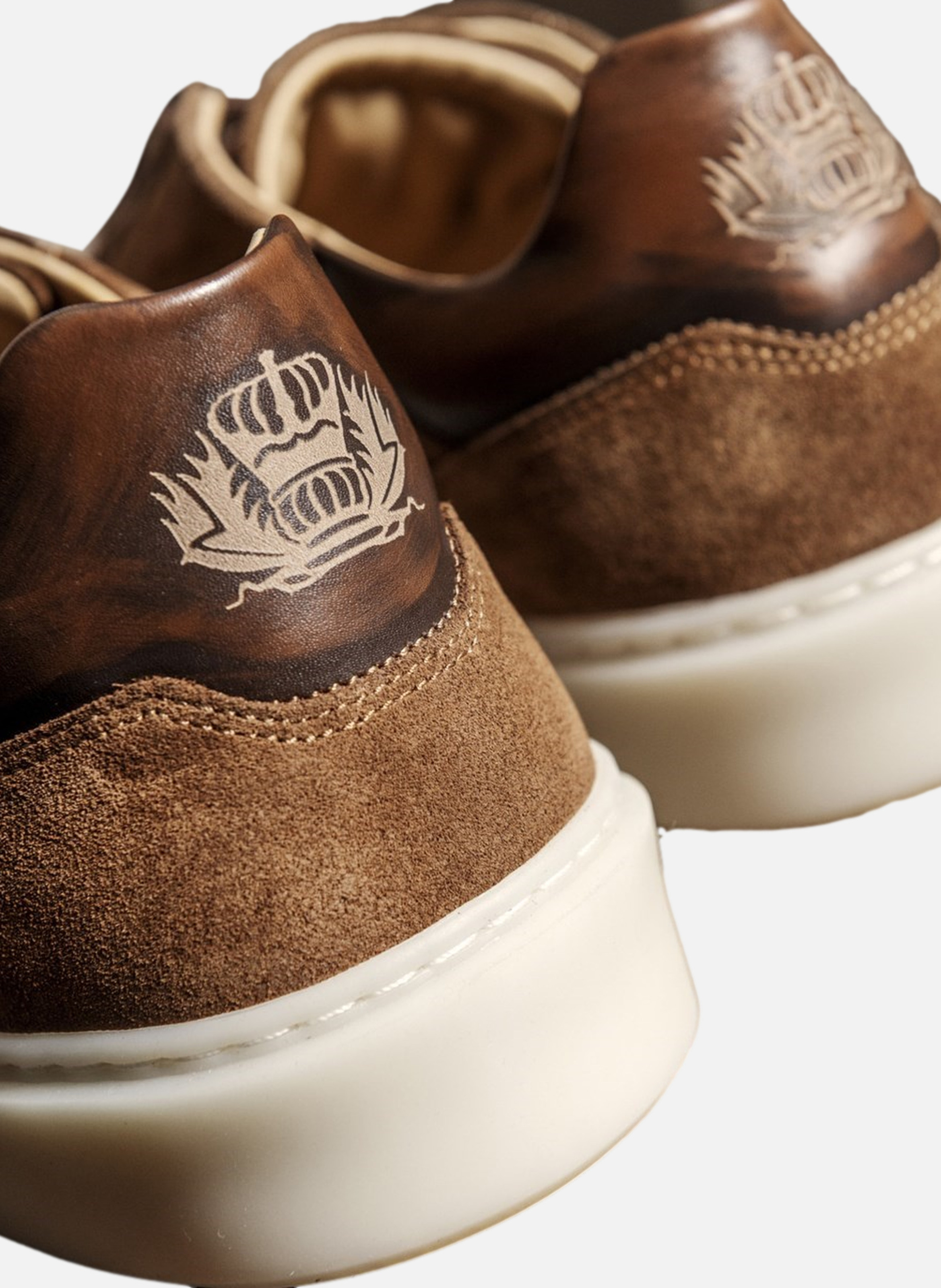 Sneakers daim daytona FINSBURY Marron