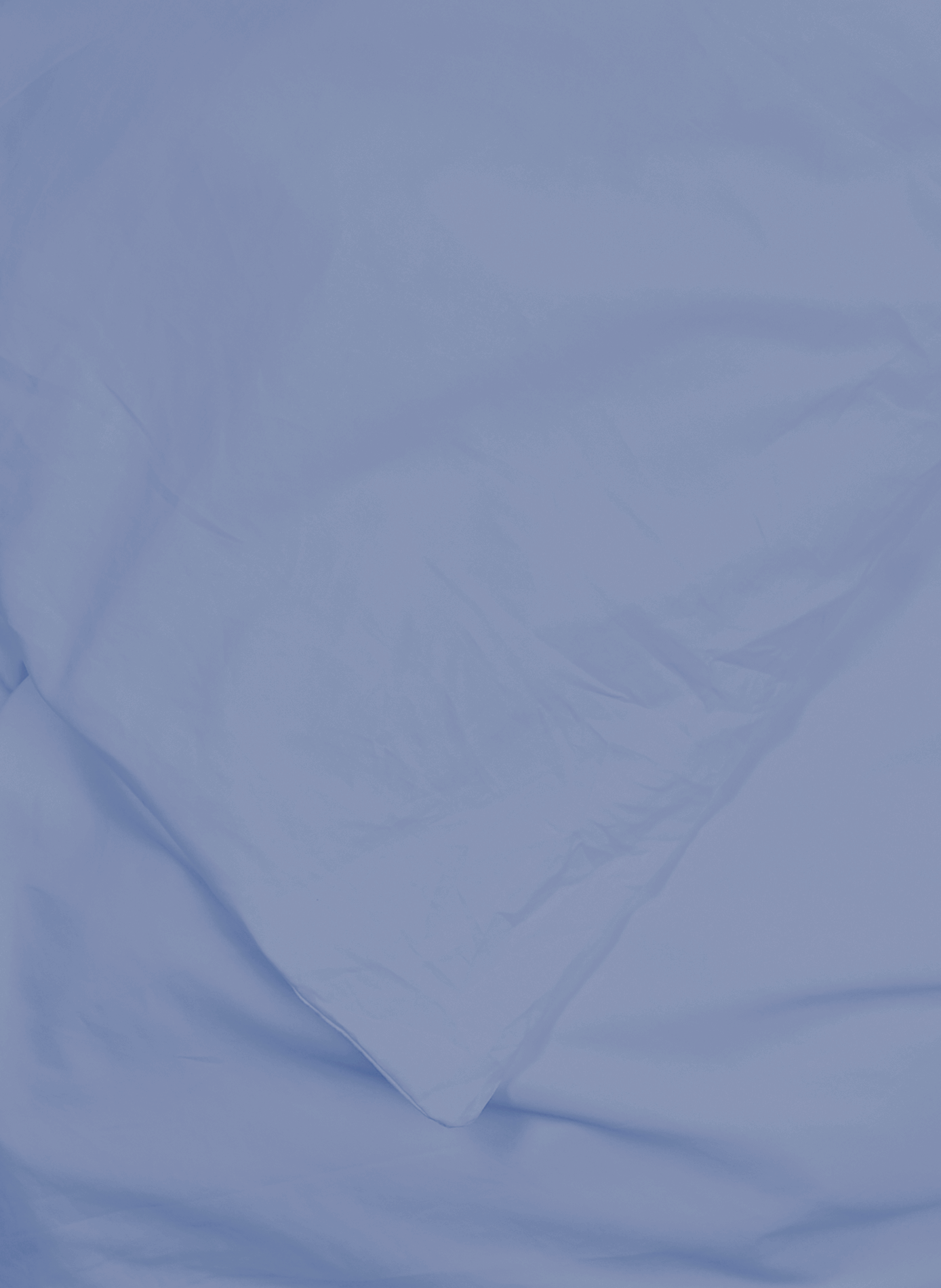 Housse de couette en percale de coton AU PRINTEMPS PARIS Bleu