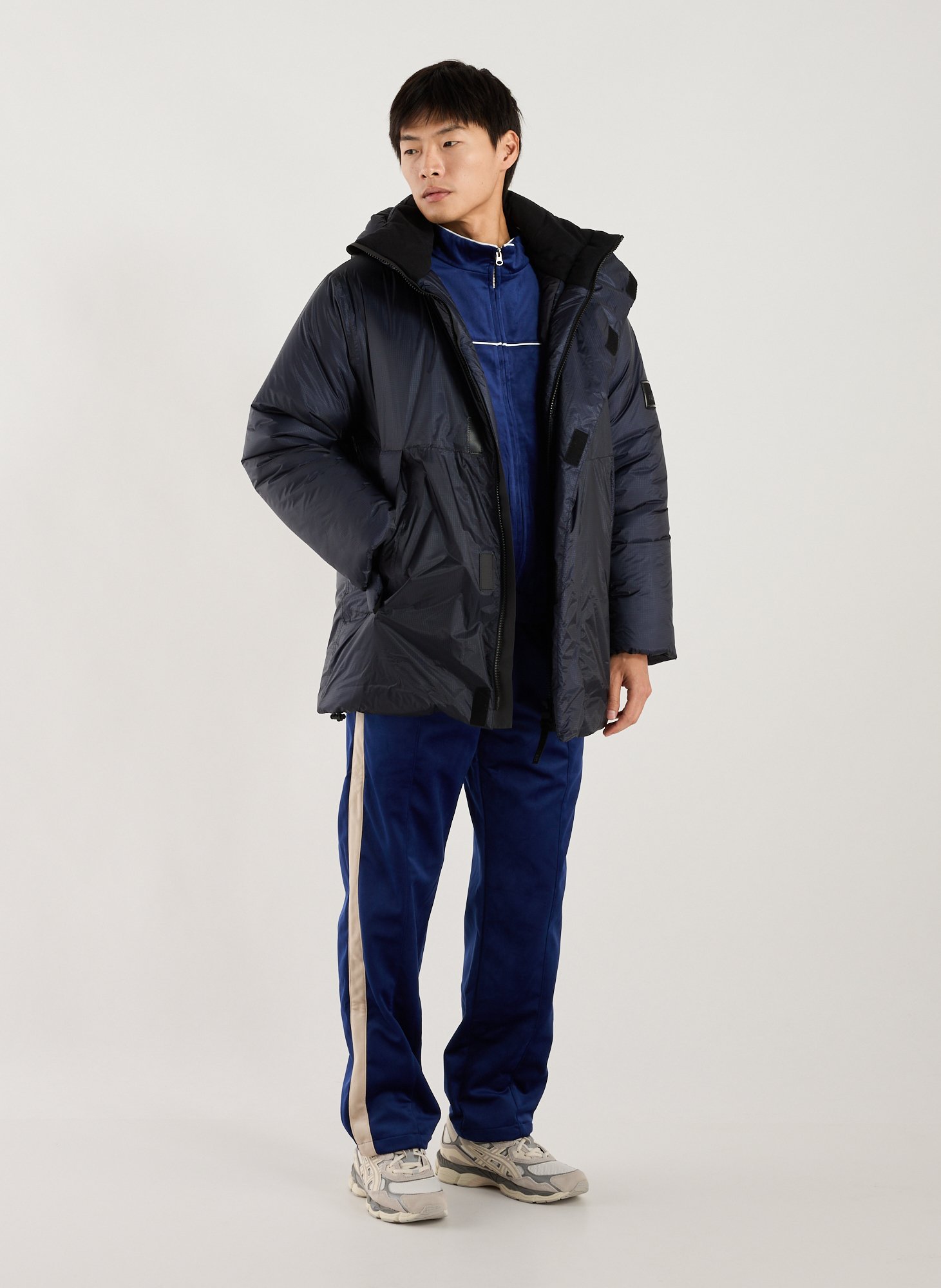 Quilted hooded parka RAINS Blue
