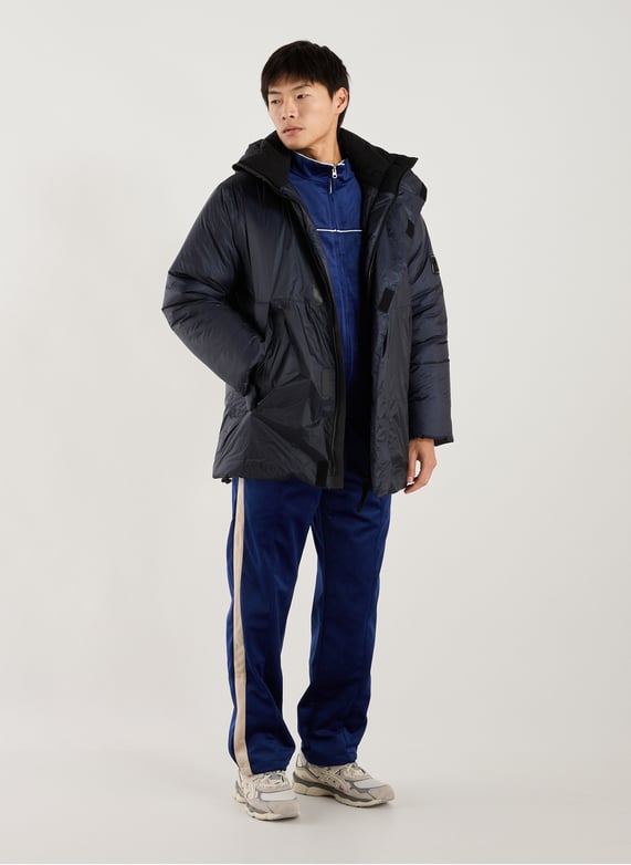 Quilted hooded parka | Blue by RAINS Quilted hooded parka Blue
