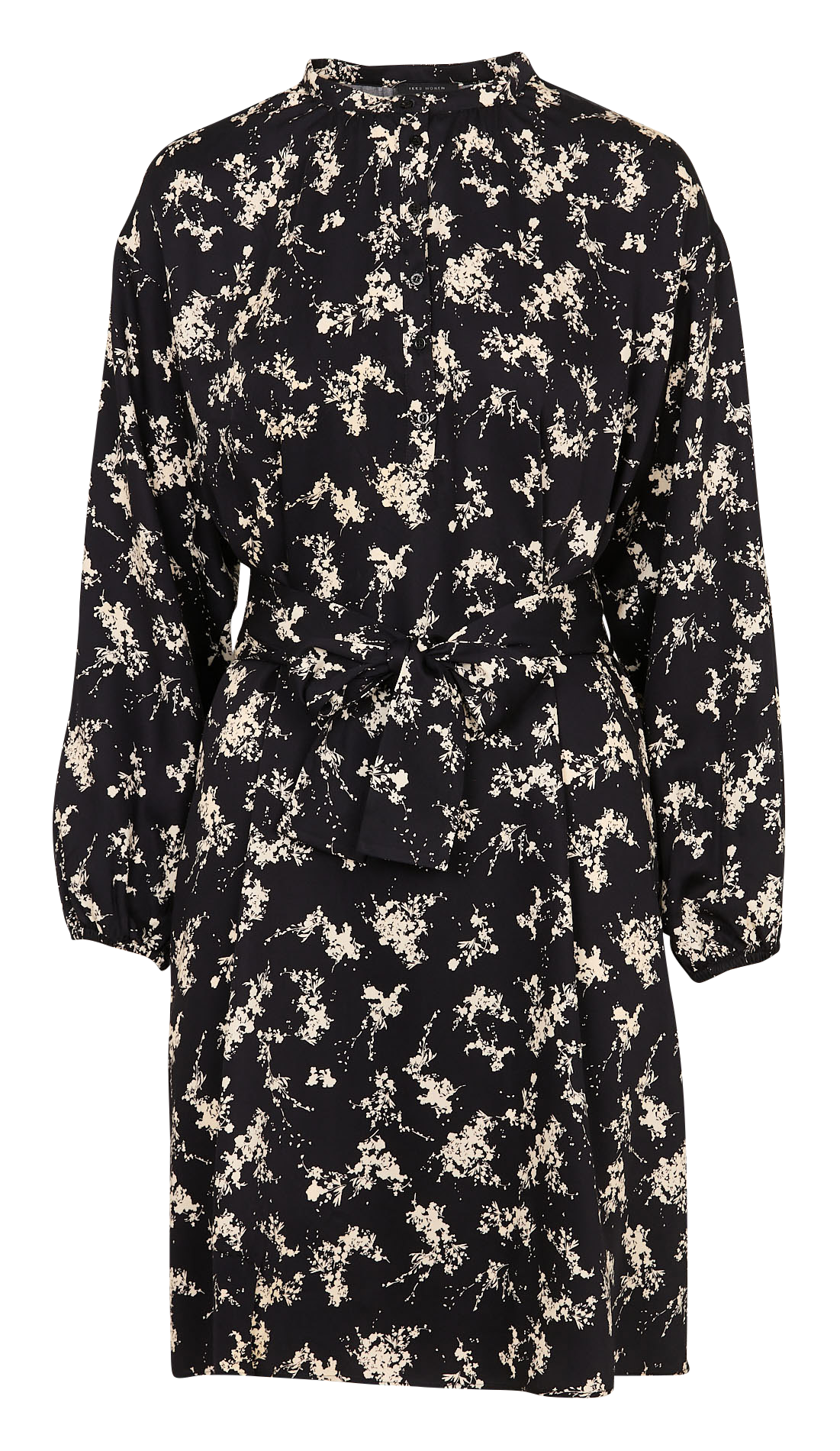 Robe courte col rond imprimée IKKS Noir