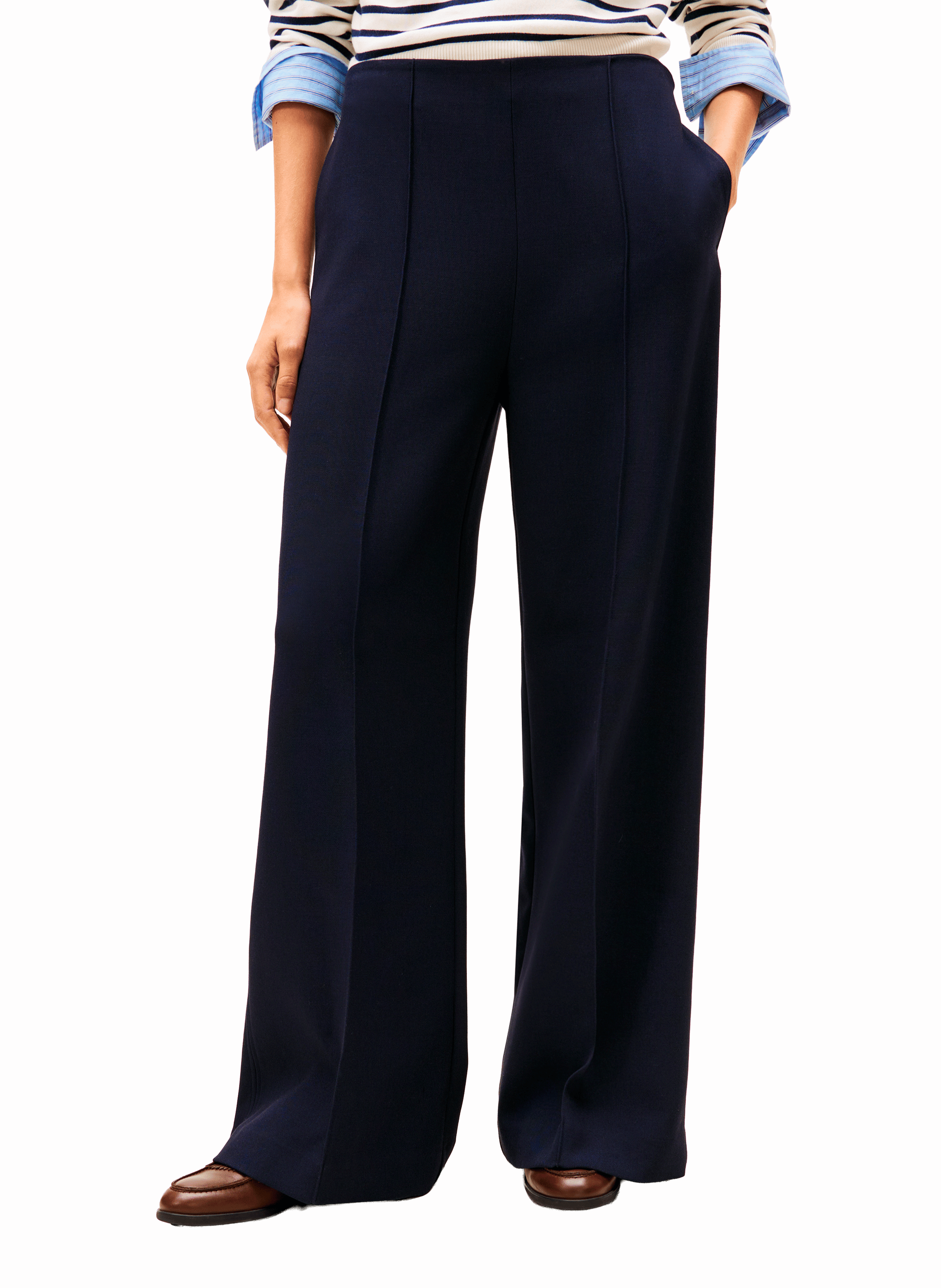 TOMMY HILFIGER Casual wide-leg pants Blue