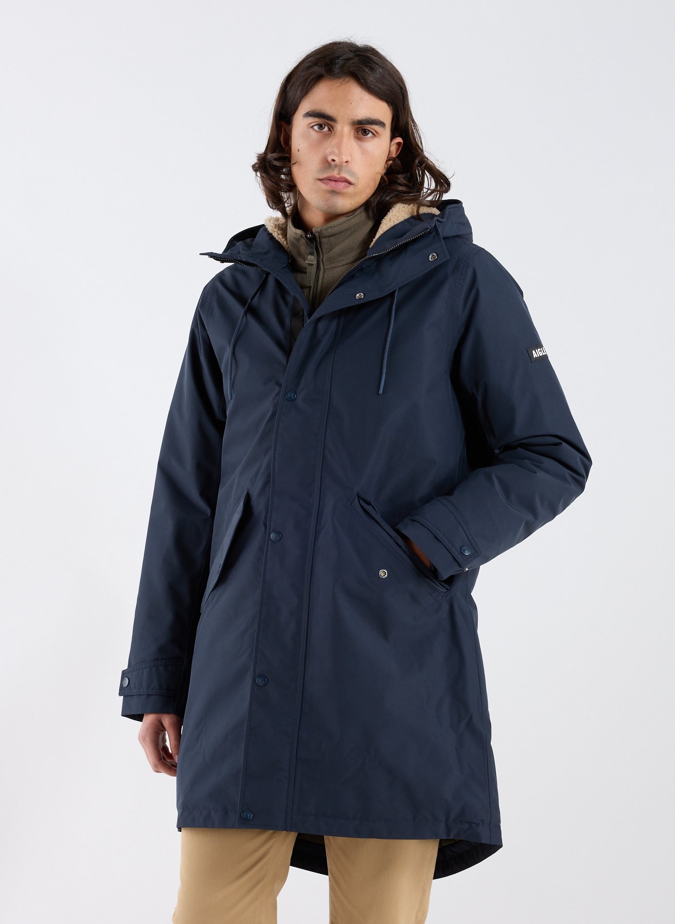 Parka Fishtail Gore-tex matelassée  AIGLE Bleu