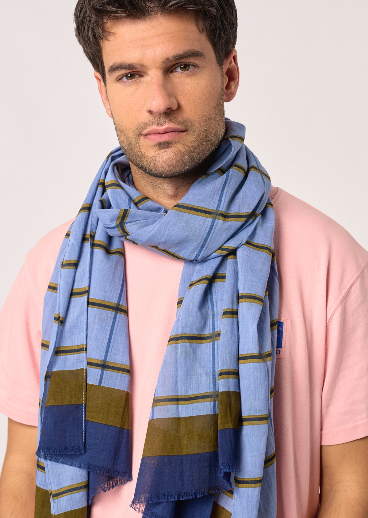 Foulard en coton biologique BILLYBELT Bleu