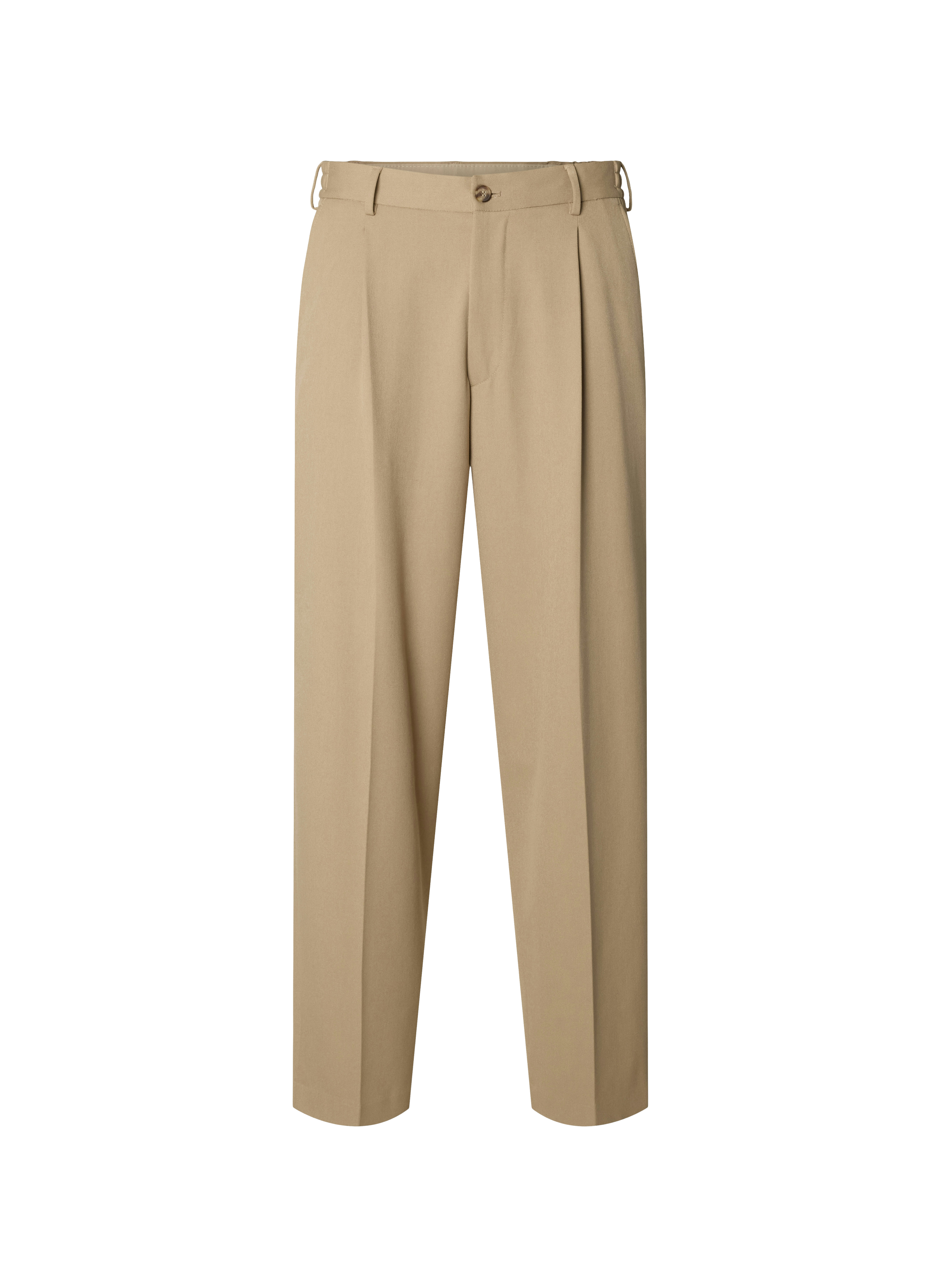 Pantalon coupe ample SELECTED Beige