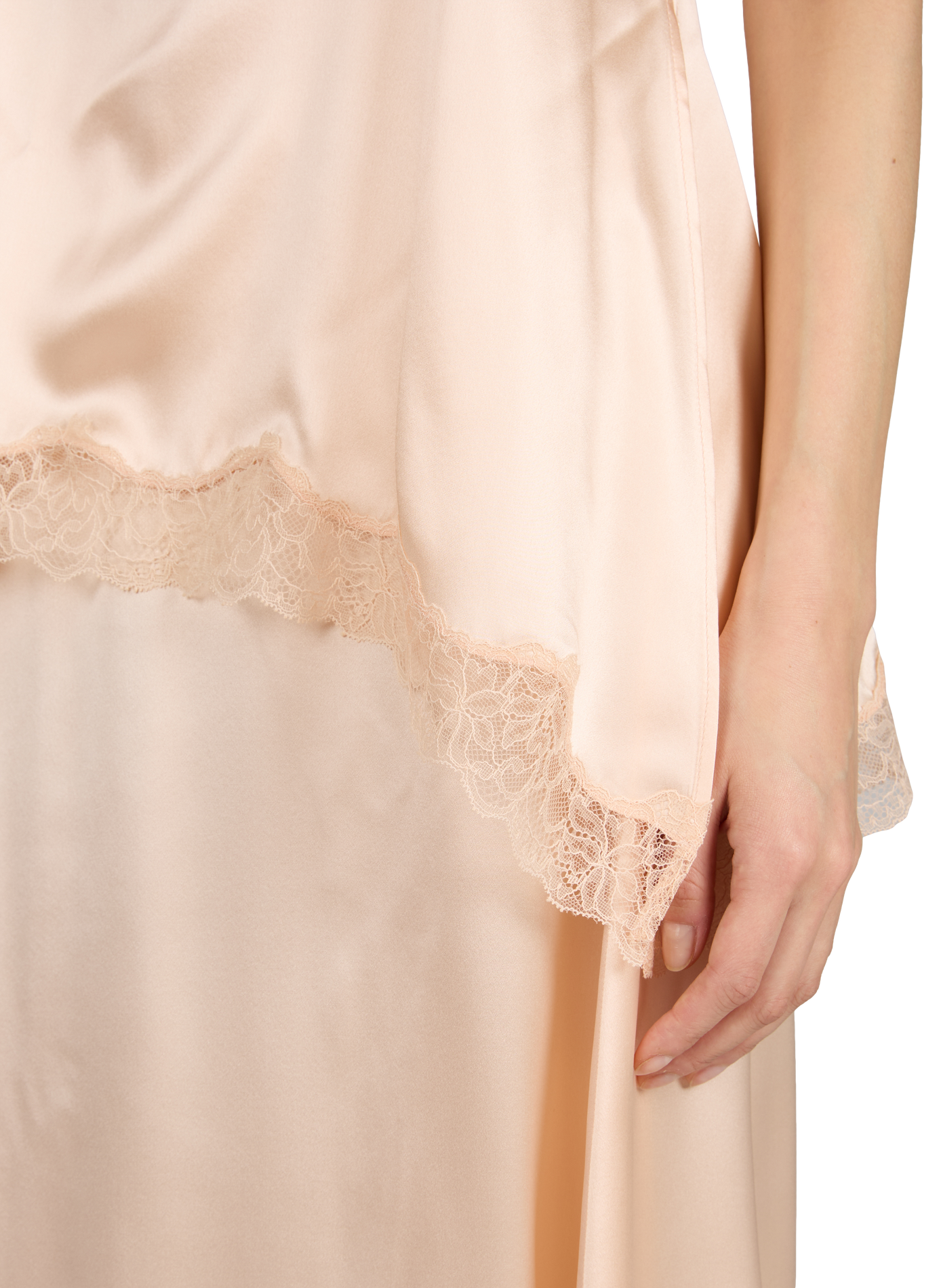 Blouse satinée à nouer en soie MAGDA BUTRYM Orange