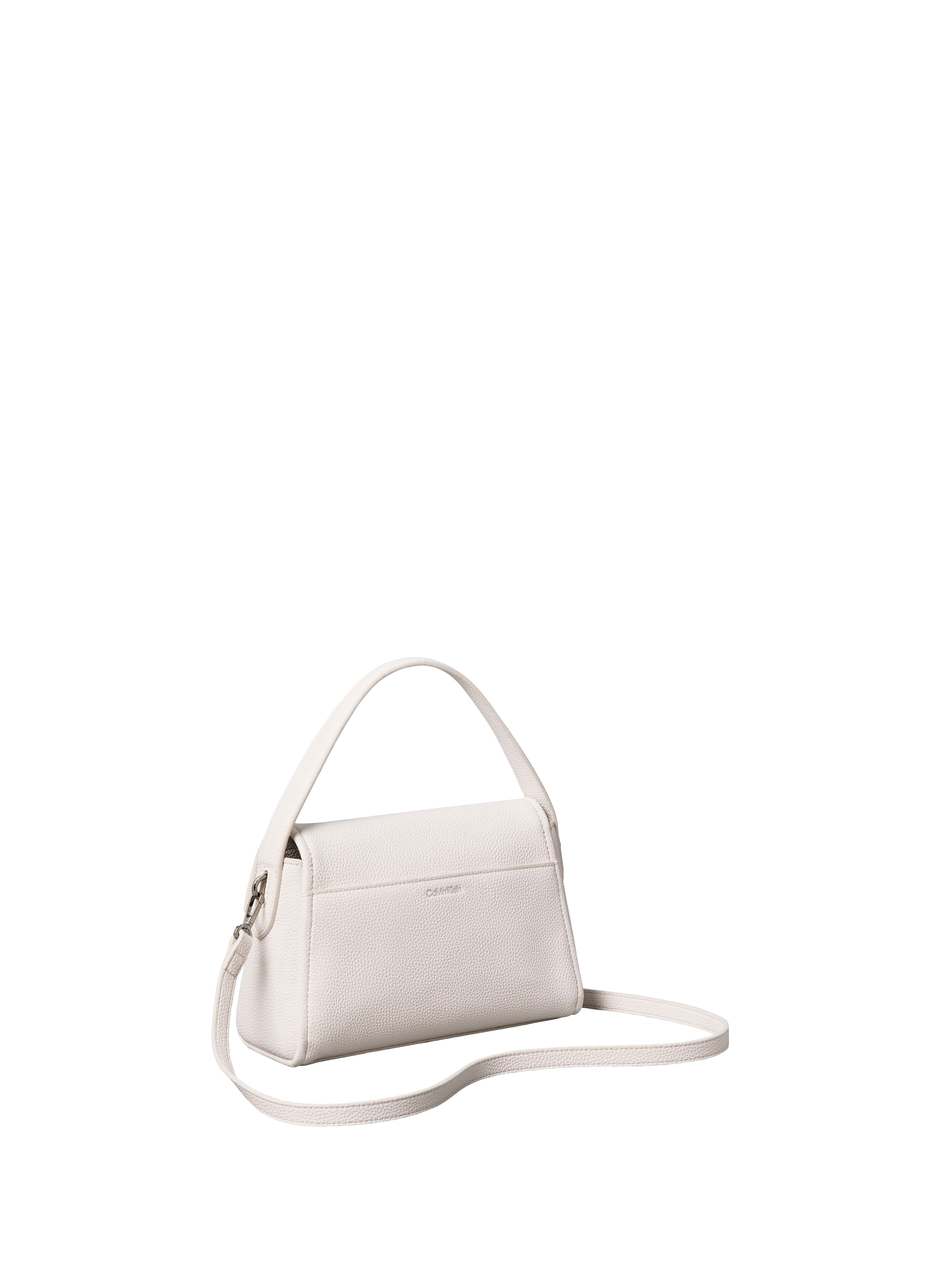 Sac à main grainé avec bandoulière amovible CALVIN KLEIN Blanc