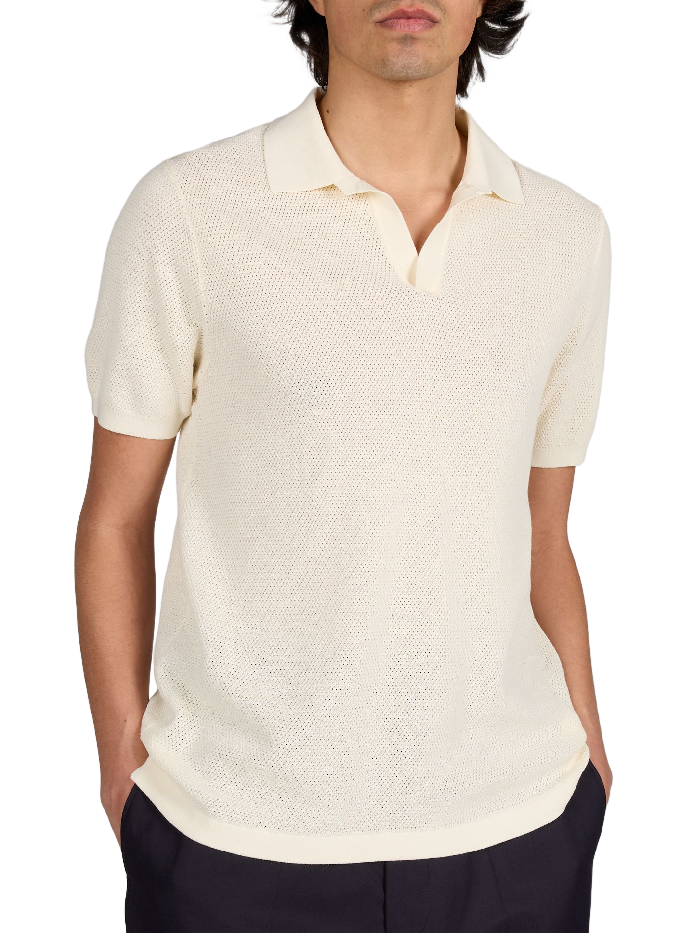 Sloan Mesh Buttonless Cardigan MC2 SAINT BARTH Beige