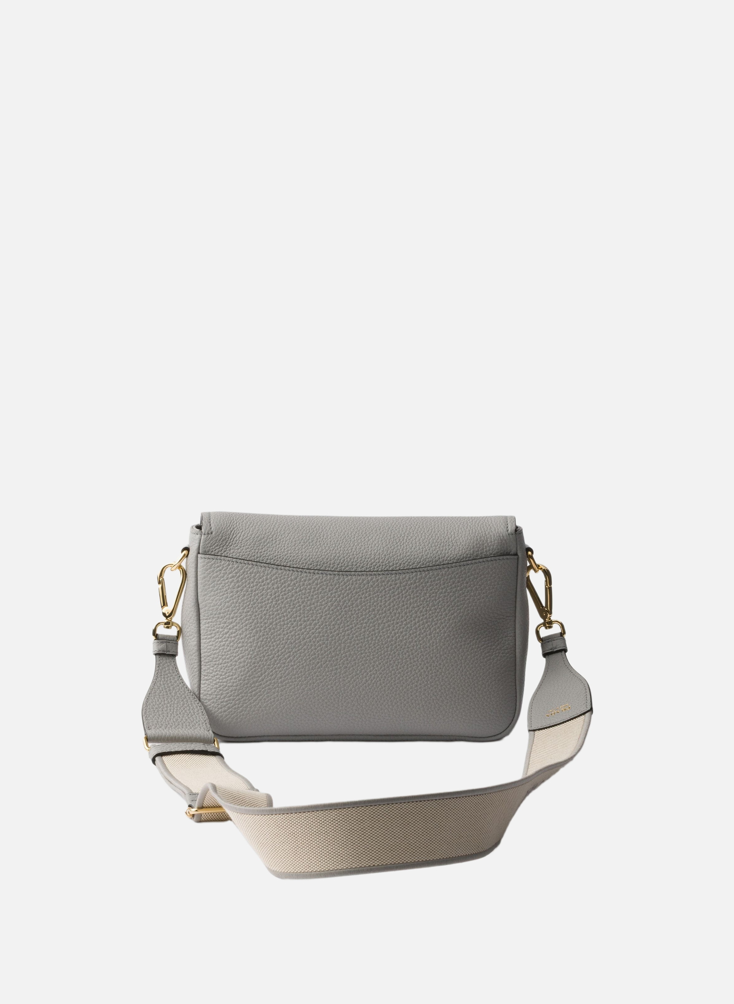 Sac à bandoulière en cuir PRADA Gris