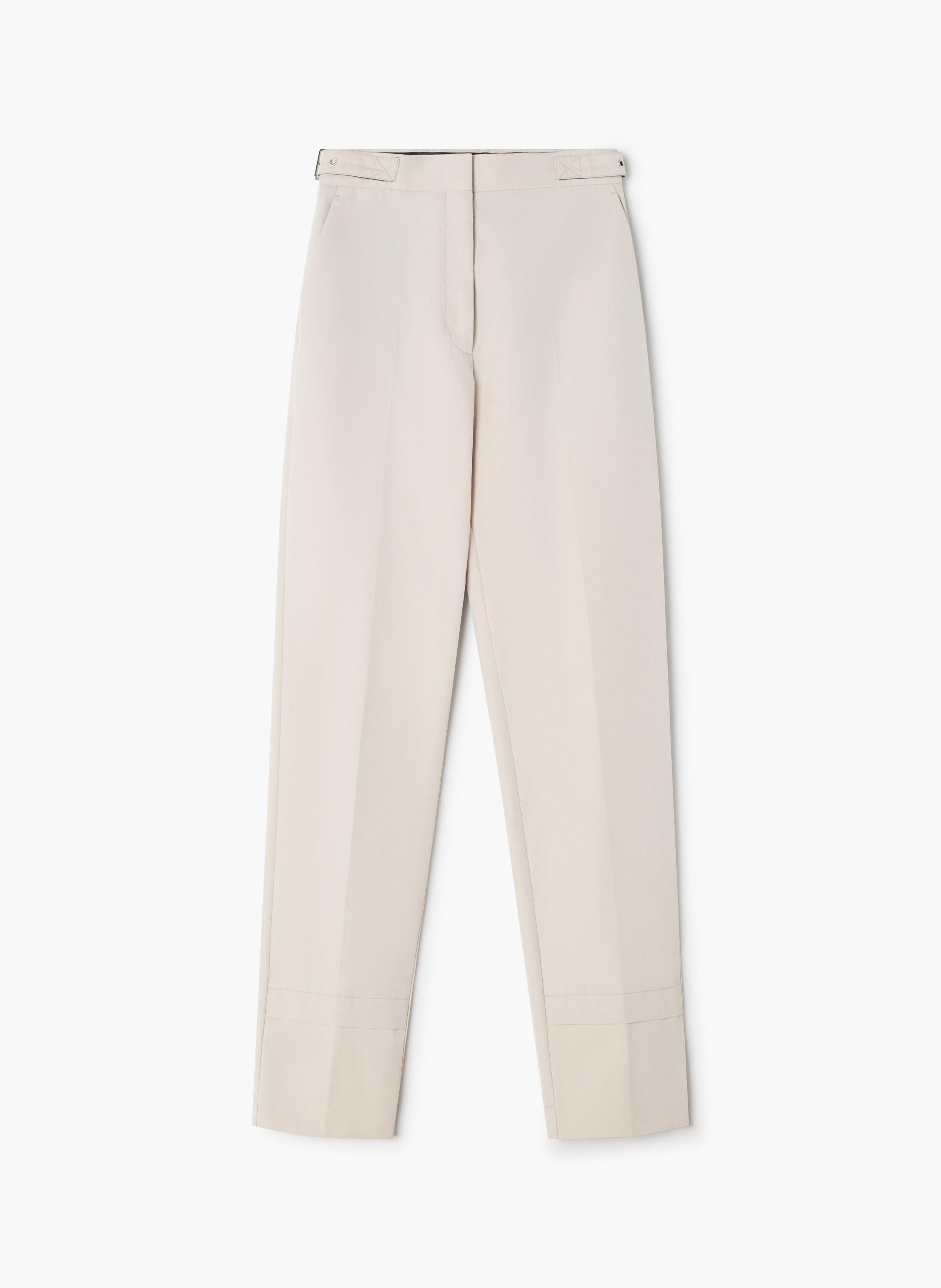 Pantalon cigarette en coton technique LANVIN Blanc