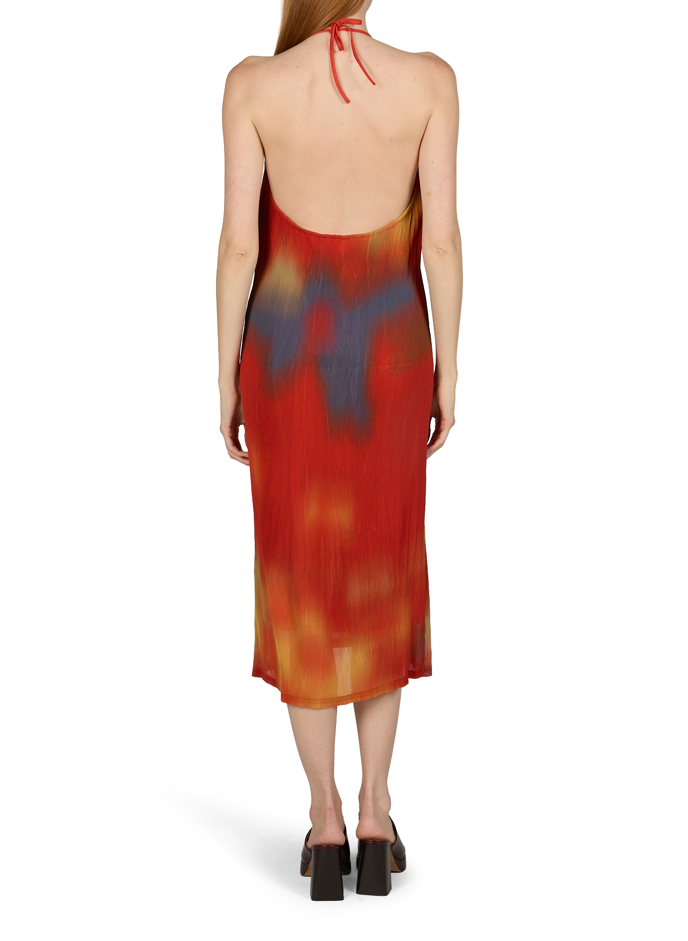 Robe midi plissée THINKING MU Beige