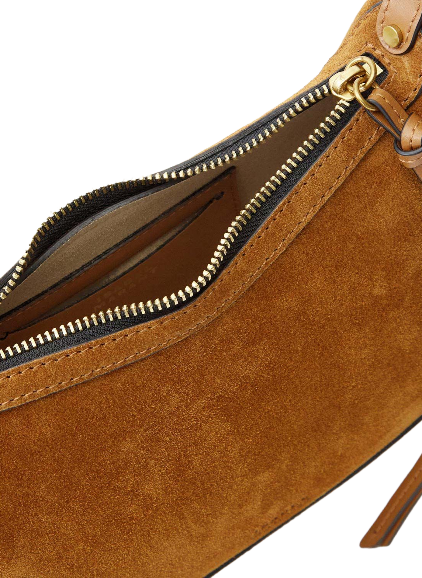 Oskan Moon handbag in braided suede calf leather ISABEL MARANT Brown