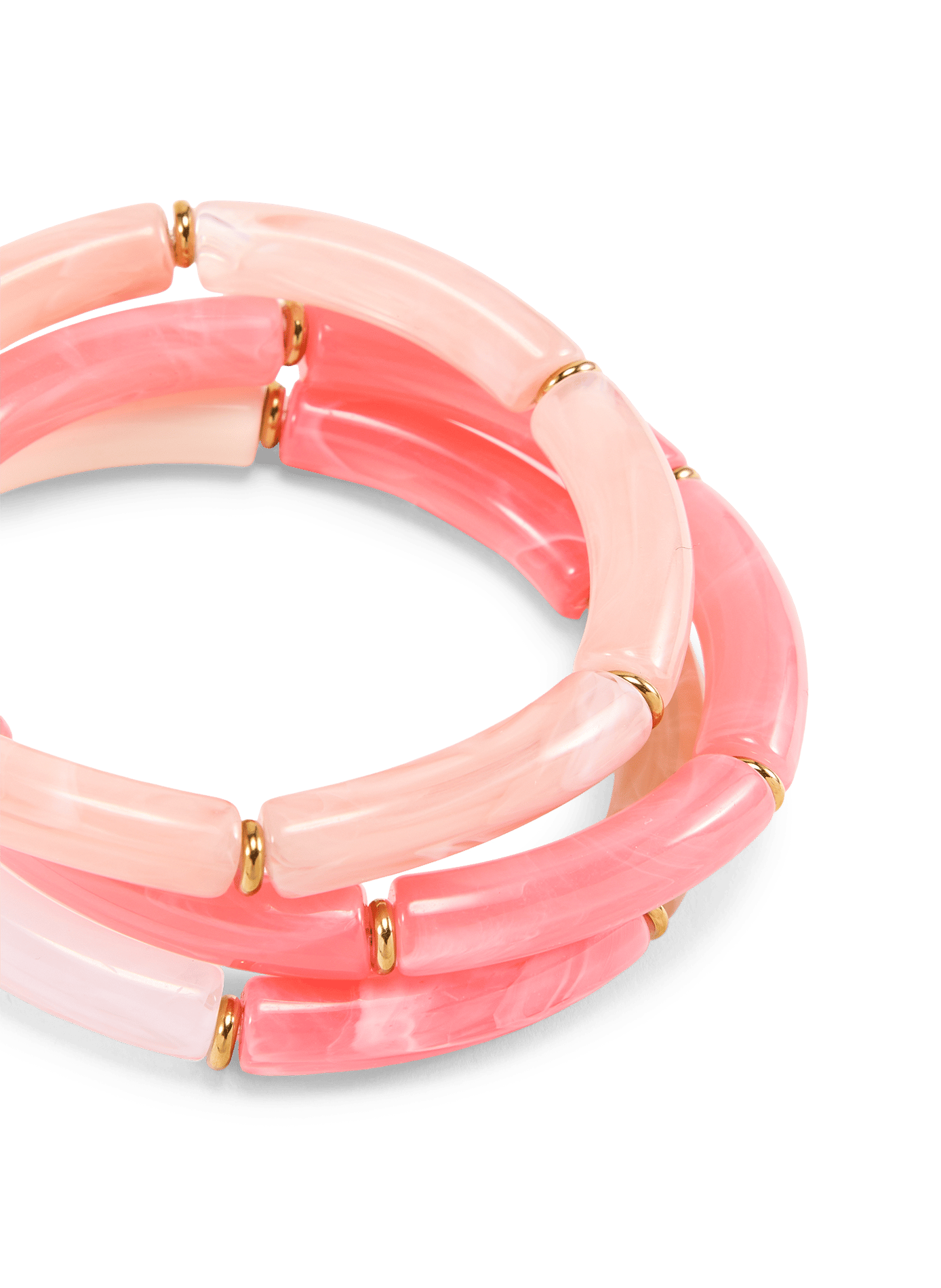 Set of 3 elastic bracelets AU PRINTEMPS PARIS Pink