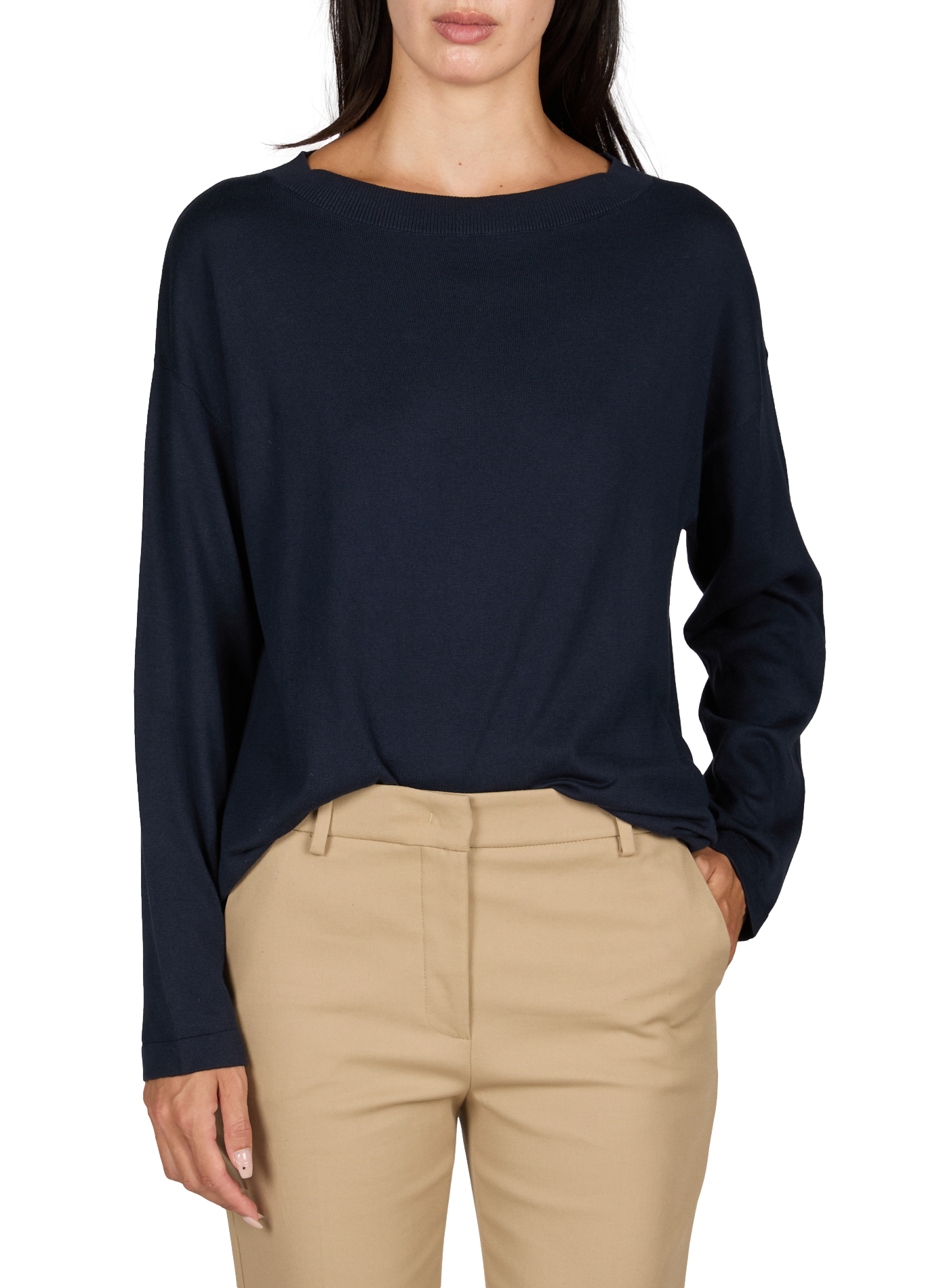 Rundhalsausschnitt-Pullover aus Seide und Baumwolle MAX MARA WEEK END