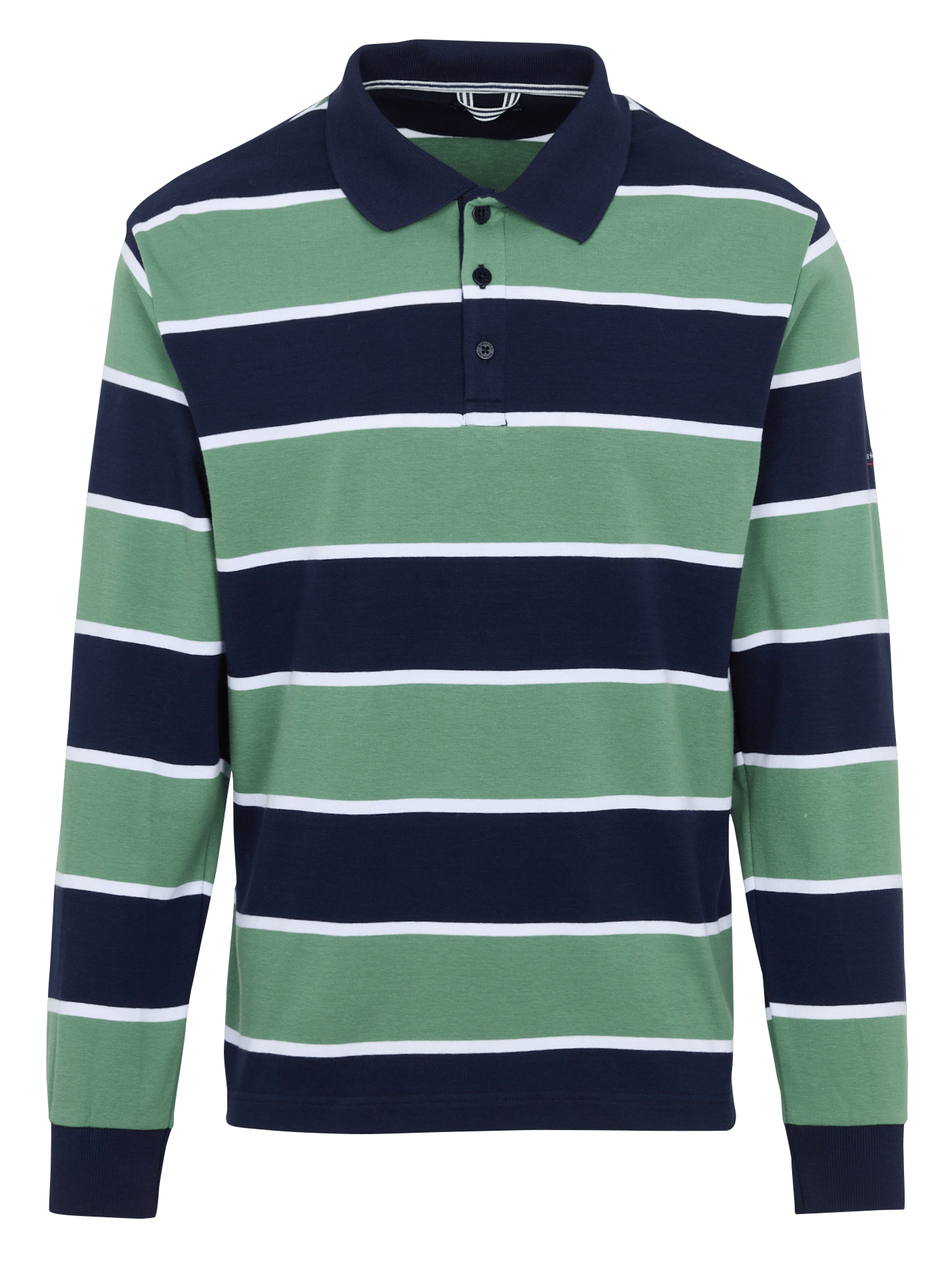 Polo droit rayé en coton ARMOR-LUX Bleu