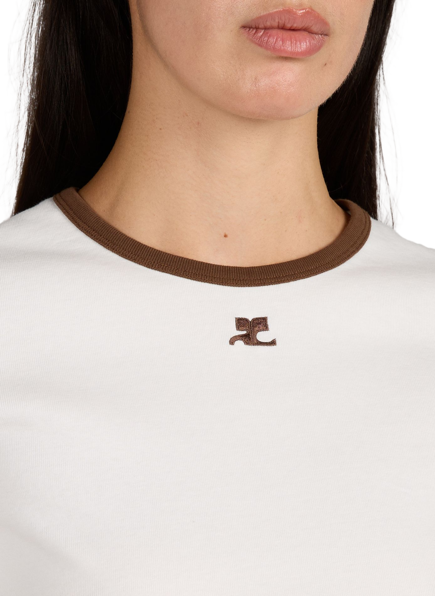 Handtekening T-shirt COURRÈGES Wit