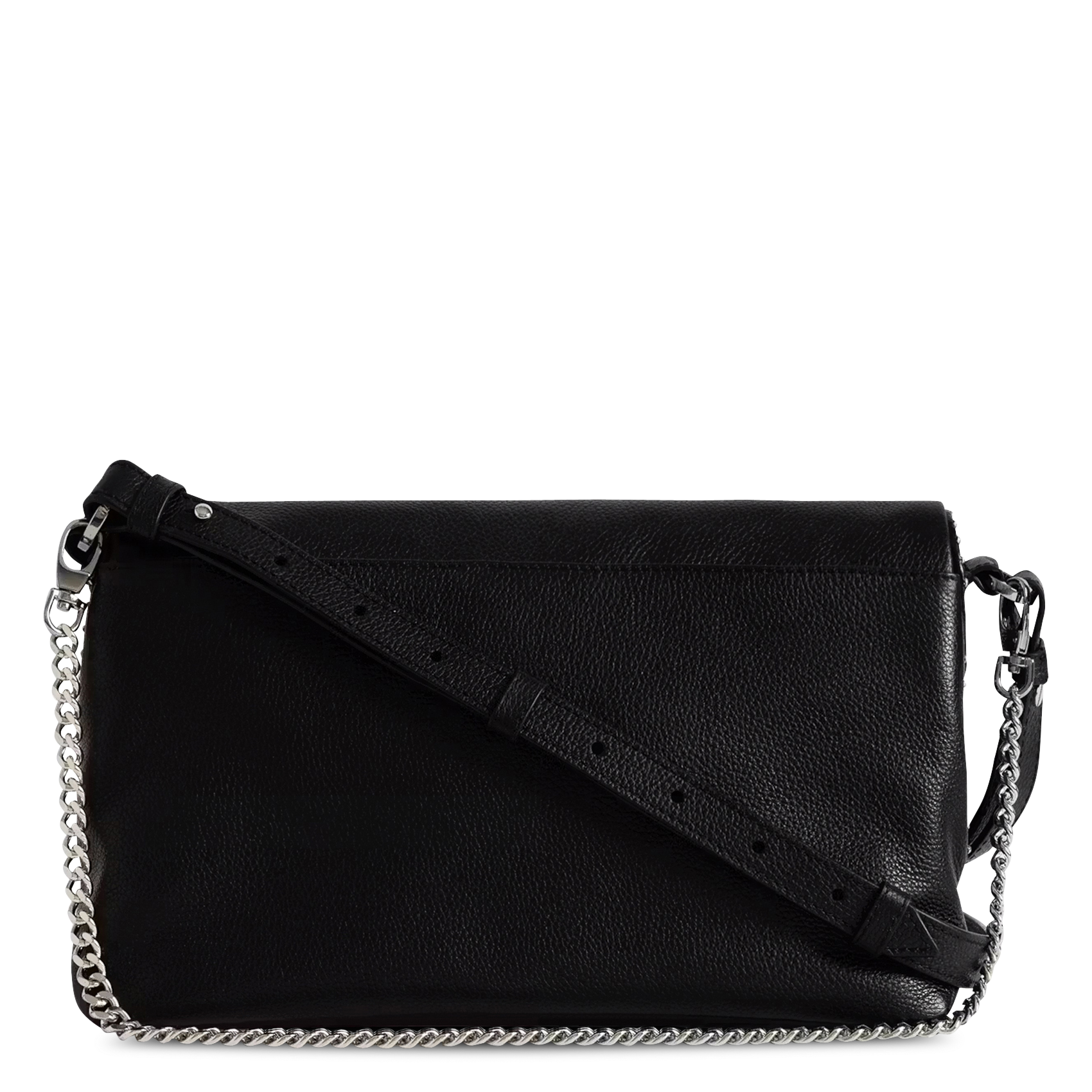 Sac bandoulière en cuir rocky ii ZADIG&VOLTAIRE Noir