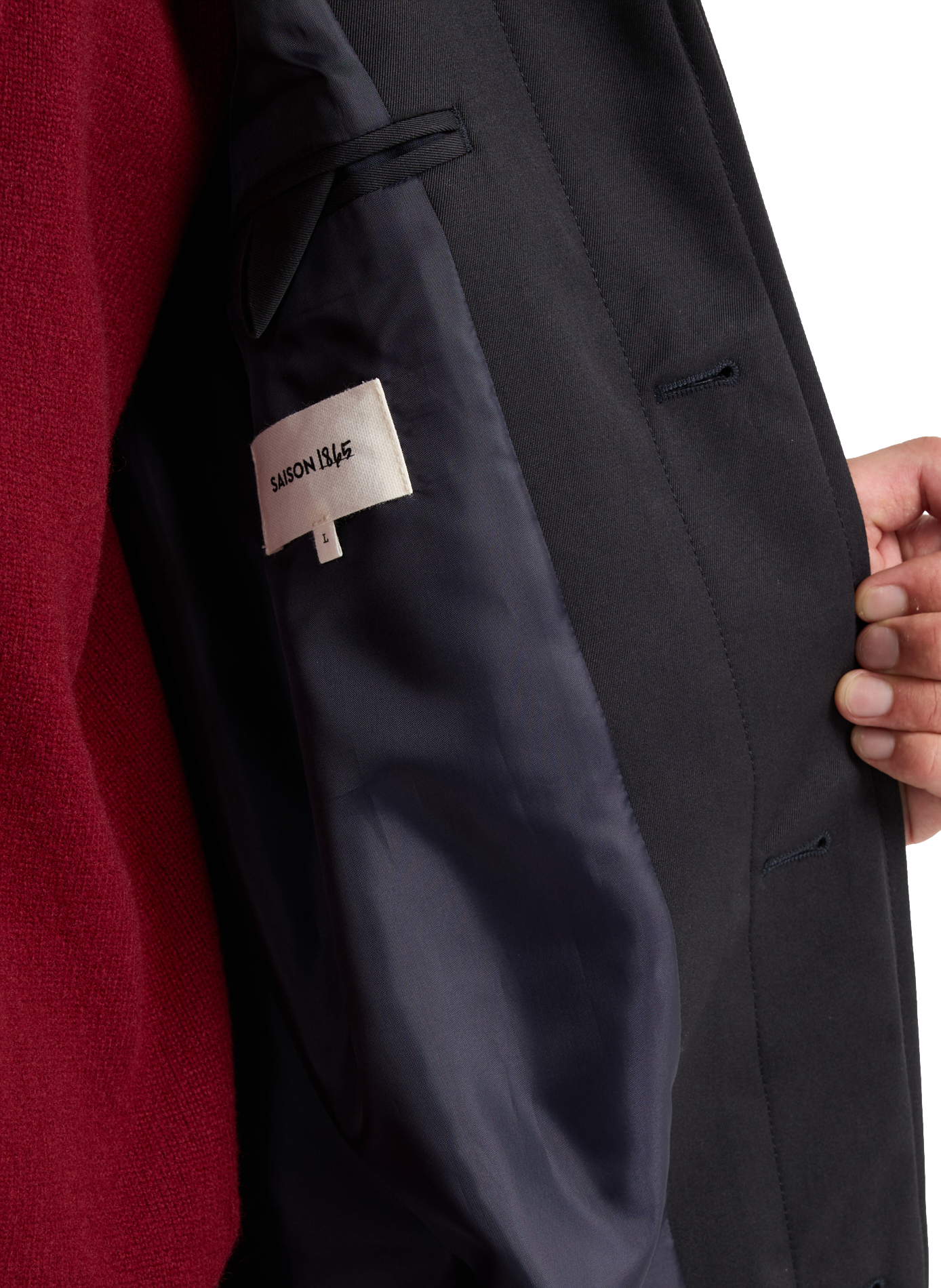 Cotton-blend trench coat SAISON 1865 Blue