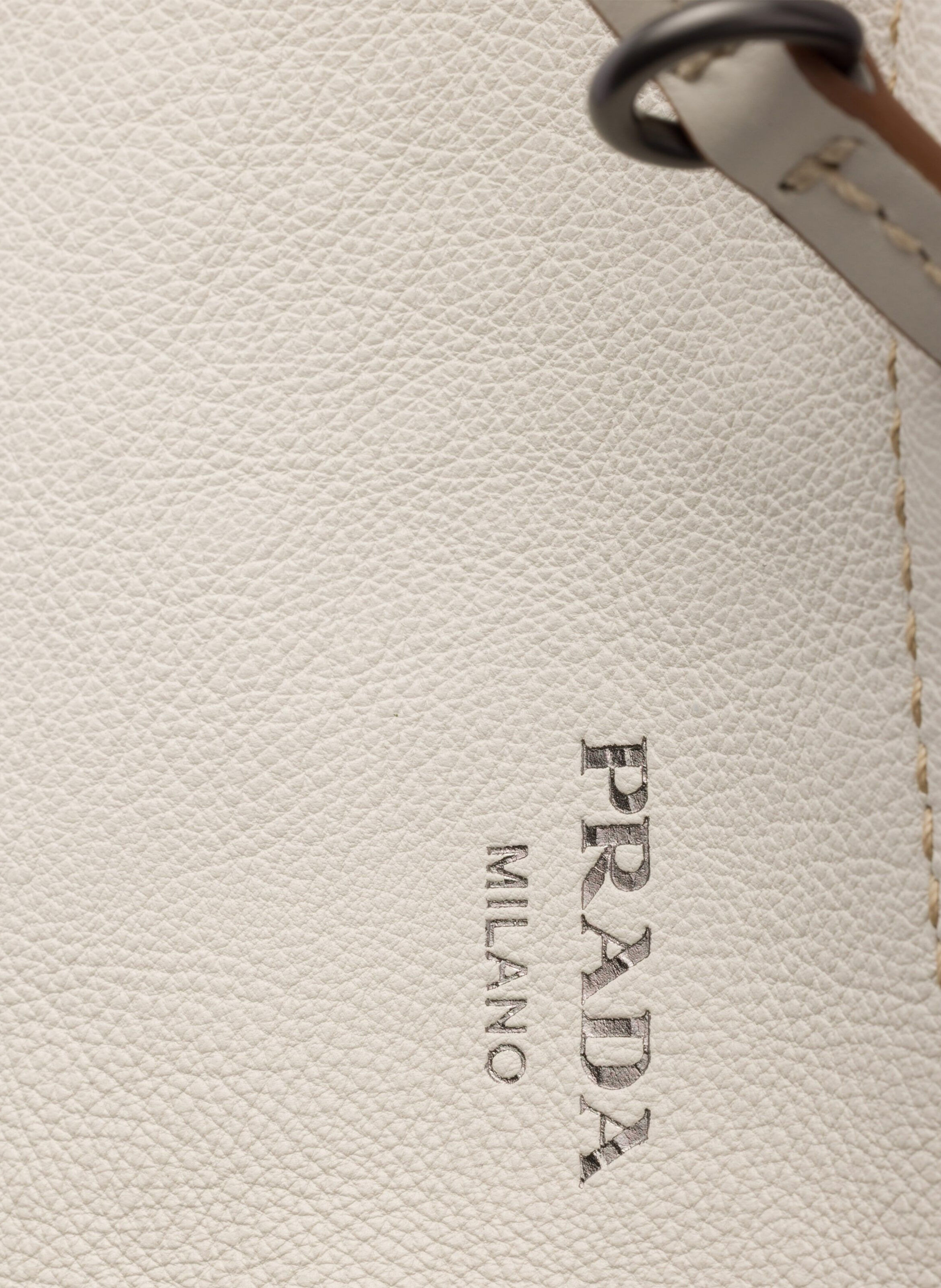 Grand sac prada route en cuir PRADA Beige
