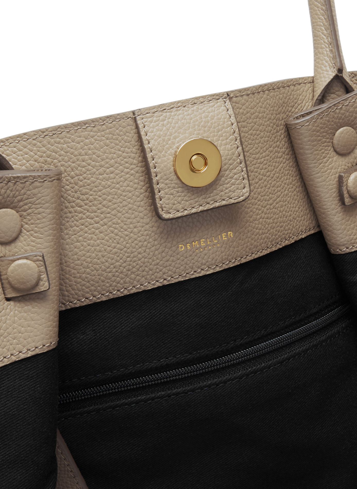 Sac à main New York en cuir DEMELLIER LONDON Marron