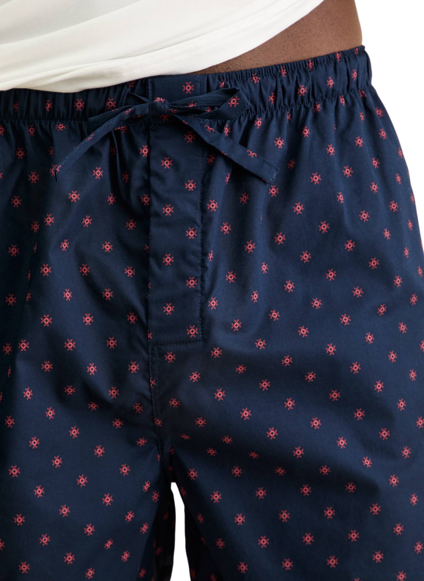 Nelson interior shorts with cotton pattern DEREK ROSE Blue