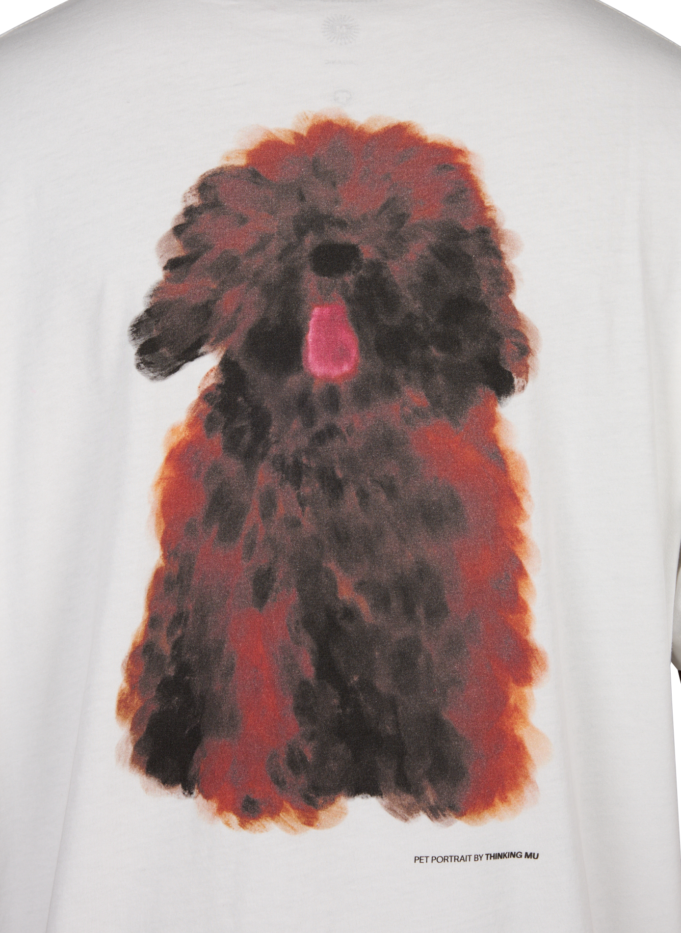 Straight fit round neck printed t-shirt THINKING MU White