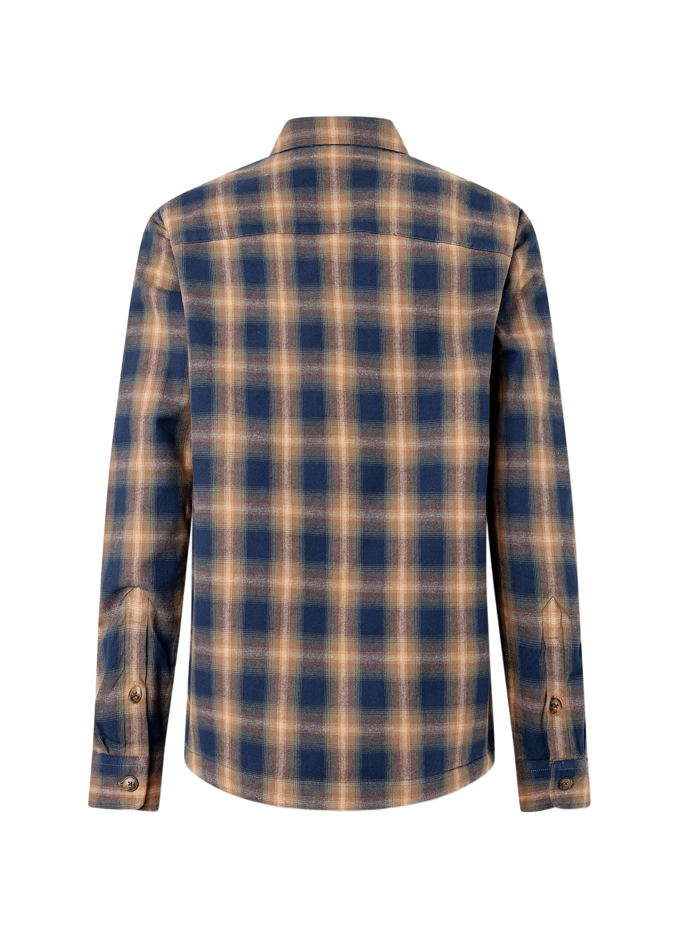Chemise droite à carreaux en coton FACONNABLE Brown