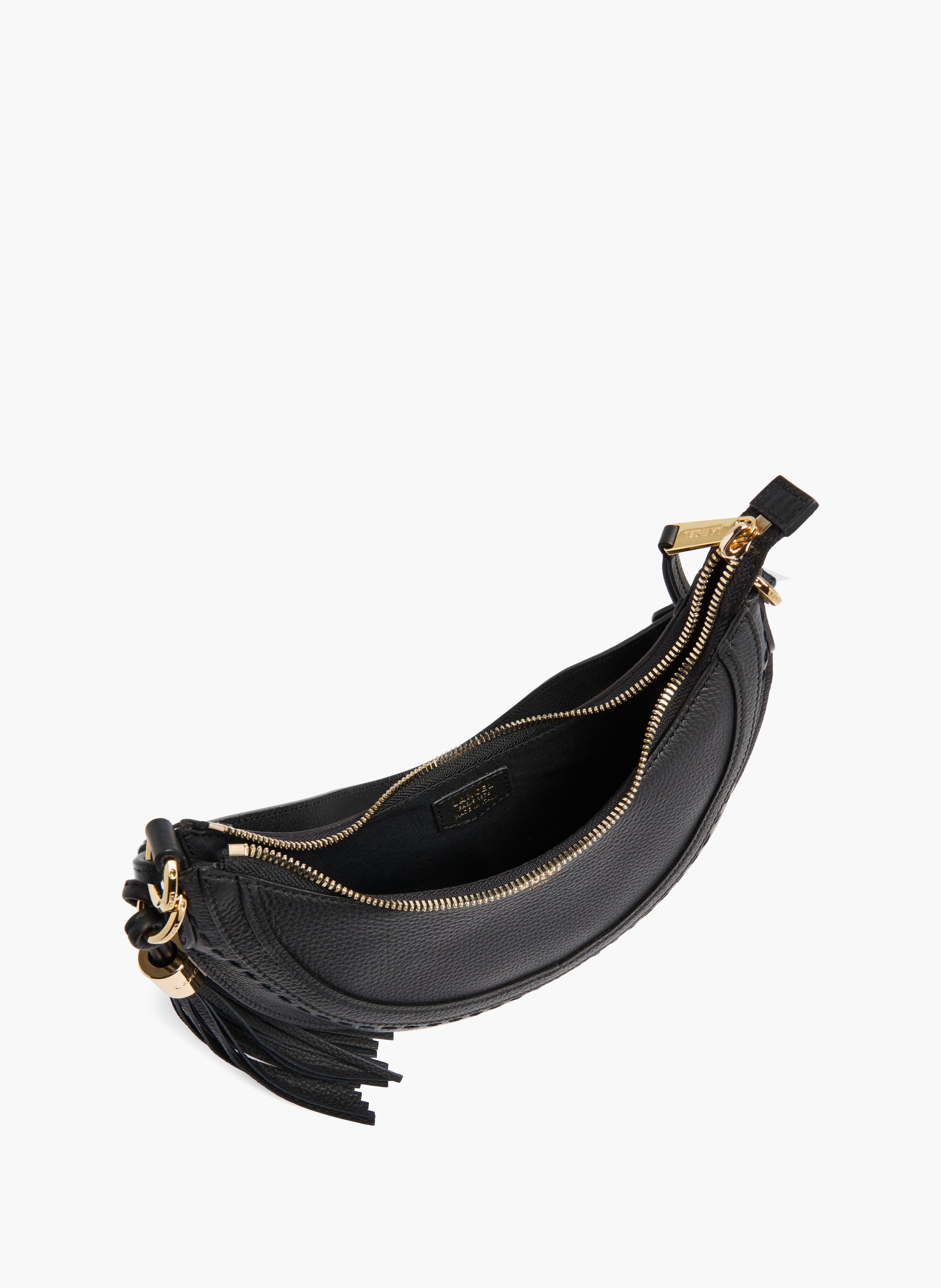 Sac hobo hoboheme de lancel en cuir de vachette graine LANCEL Noir