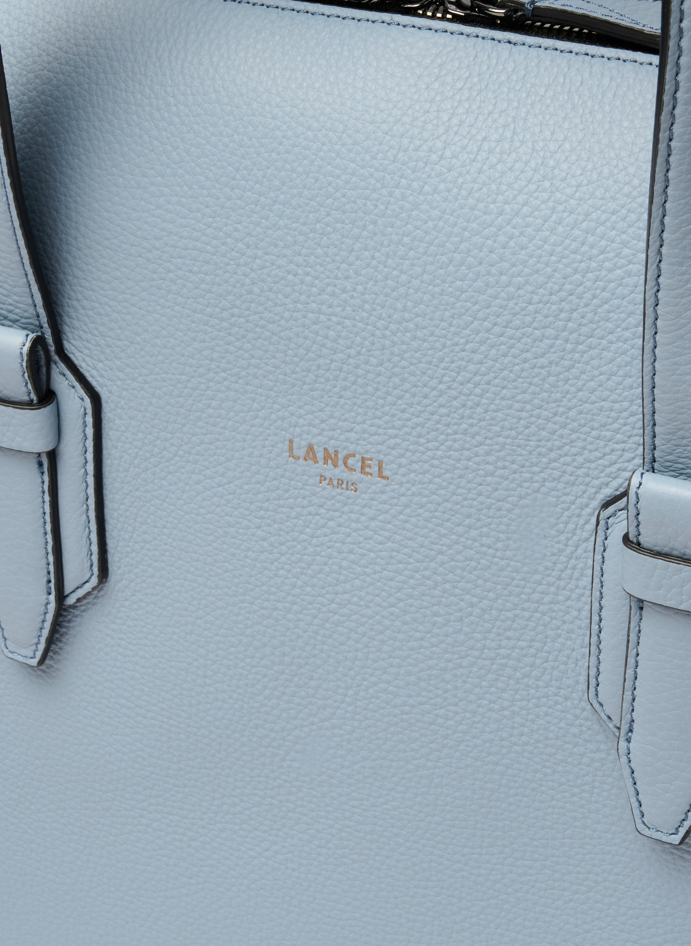 Sac weekend zippé charlie de lancel en cuir LANCEL Bleu