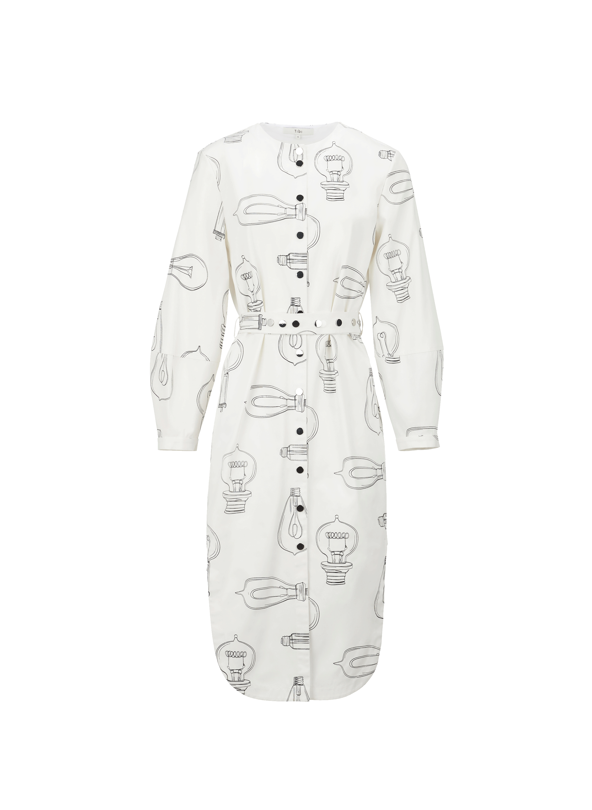 Robe longue ampoule en coton