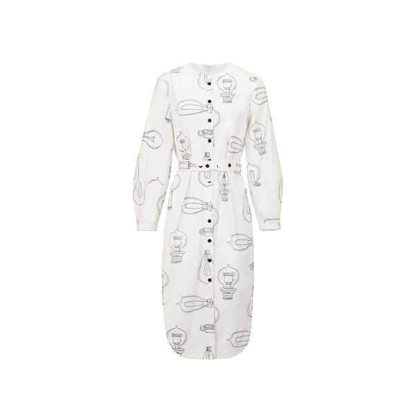 Robe longue ampoule en coton