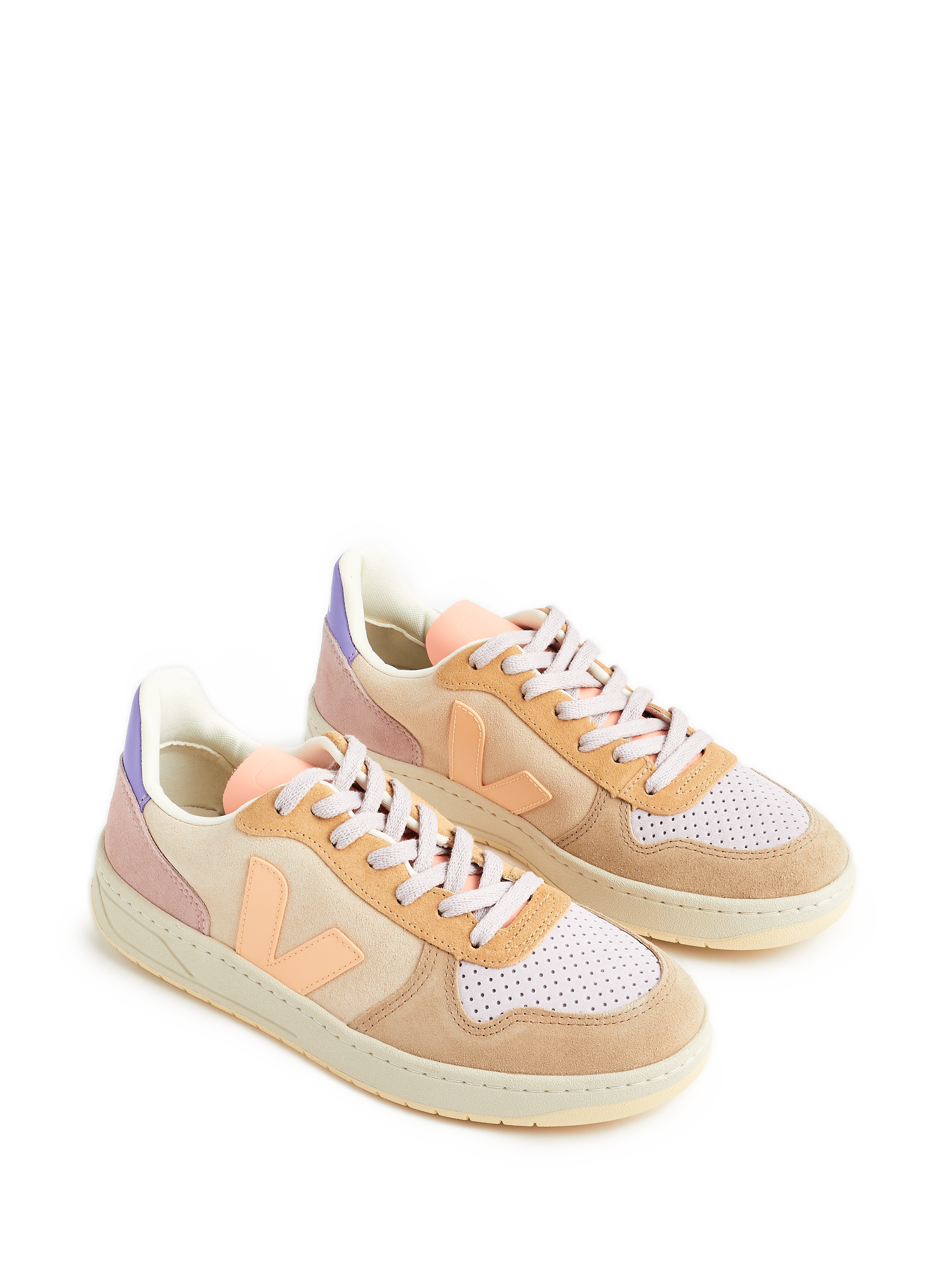 Baskets V-10 en cuir