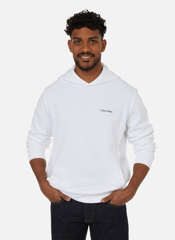 CALVIN KLEIN recycled cotton and polyester hoodie