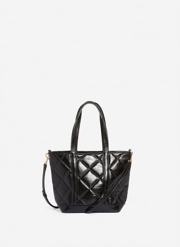 Cabas s en cuir mat matelassé Noir by VANESSA BRUNO VANESSA BRUNO Cabas s en cuir mat matelassé Noir