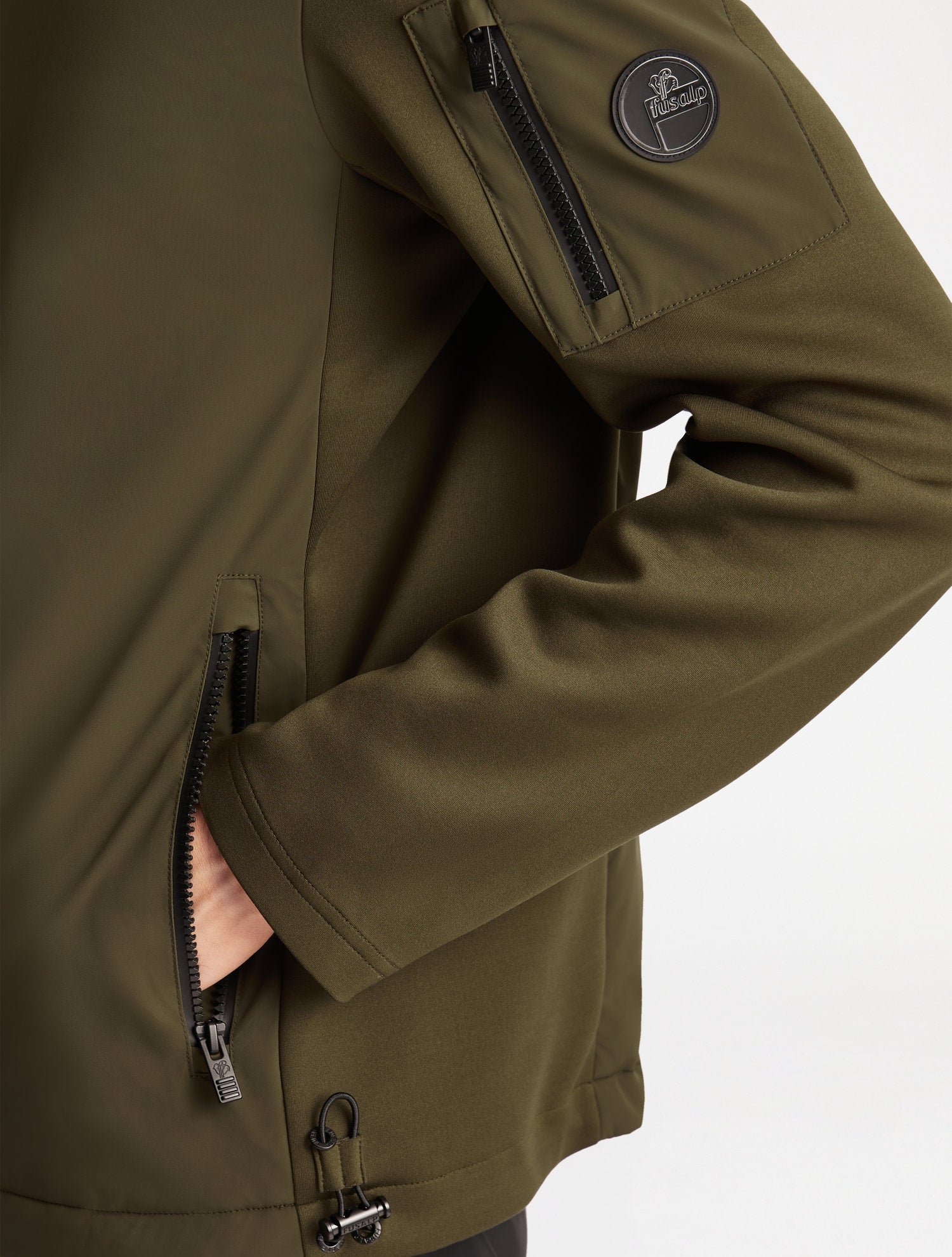 Veste rex col montant coupe regular FUSALP Marron