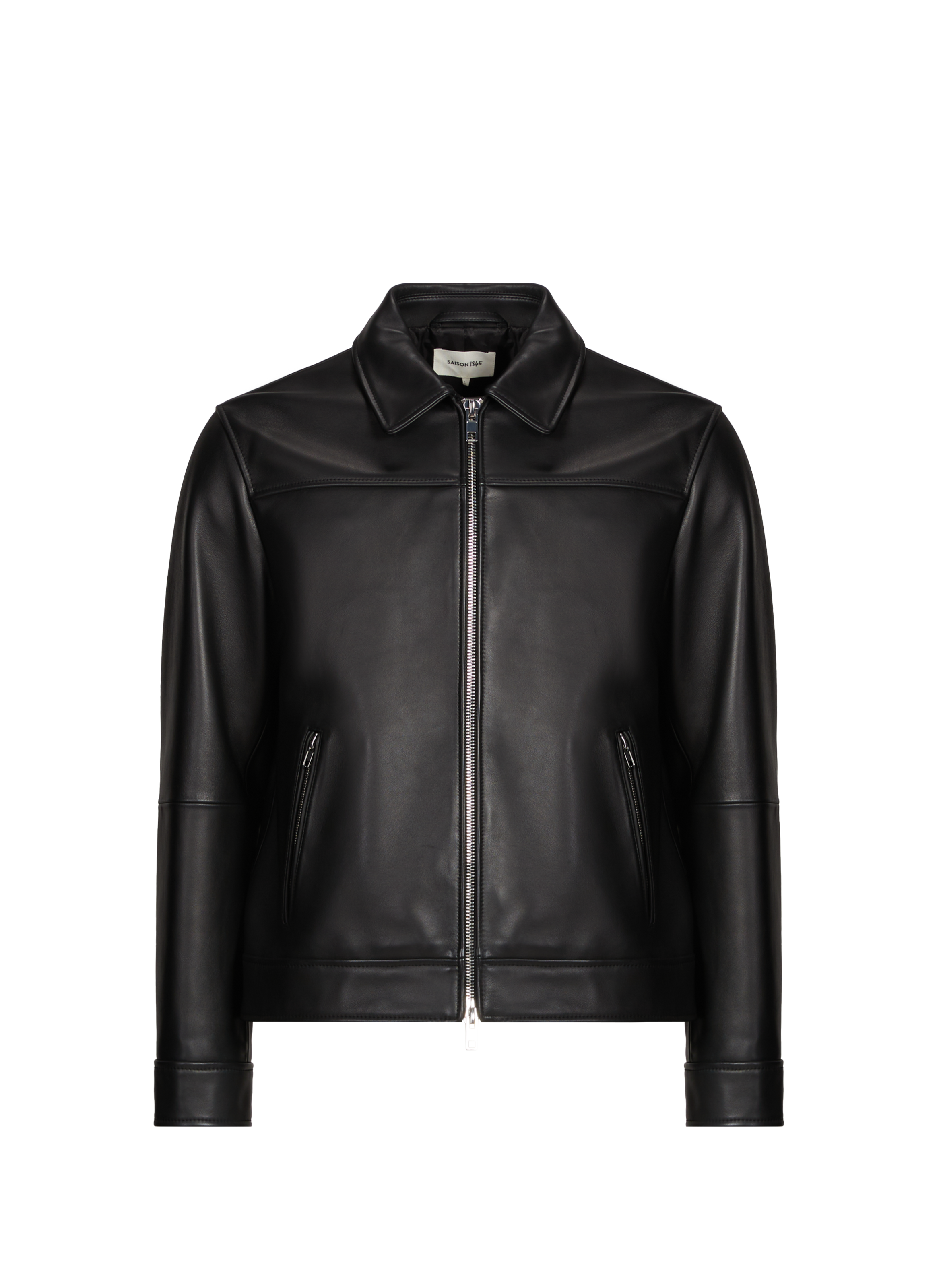 Fool leather jacket SAISON 1865 Black