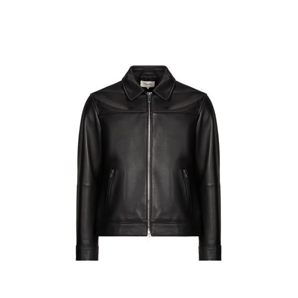 Blouson Fool col classique en cuir Blouson Fool col classique en cuir