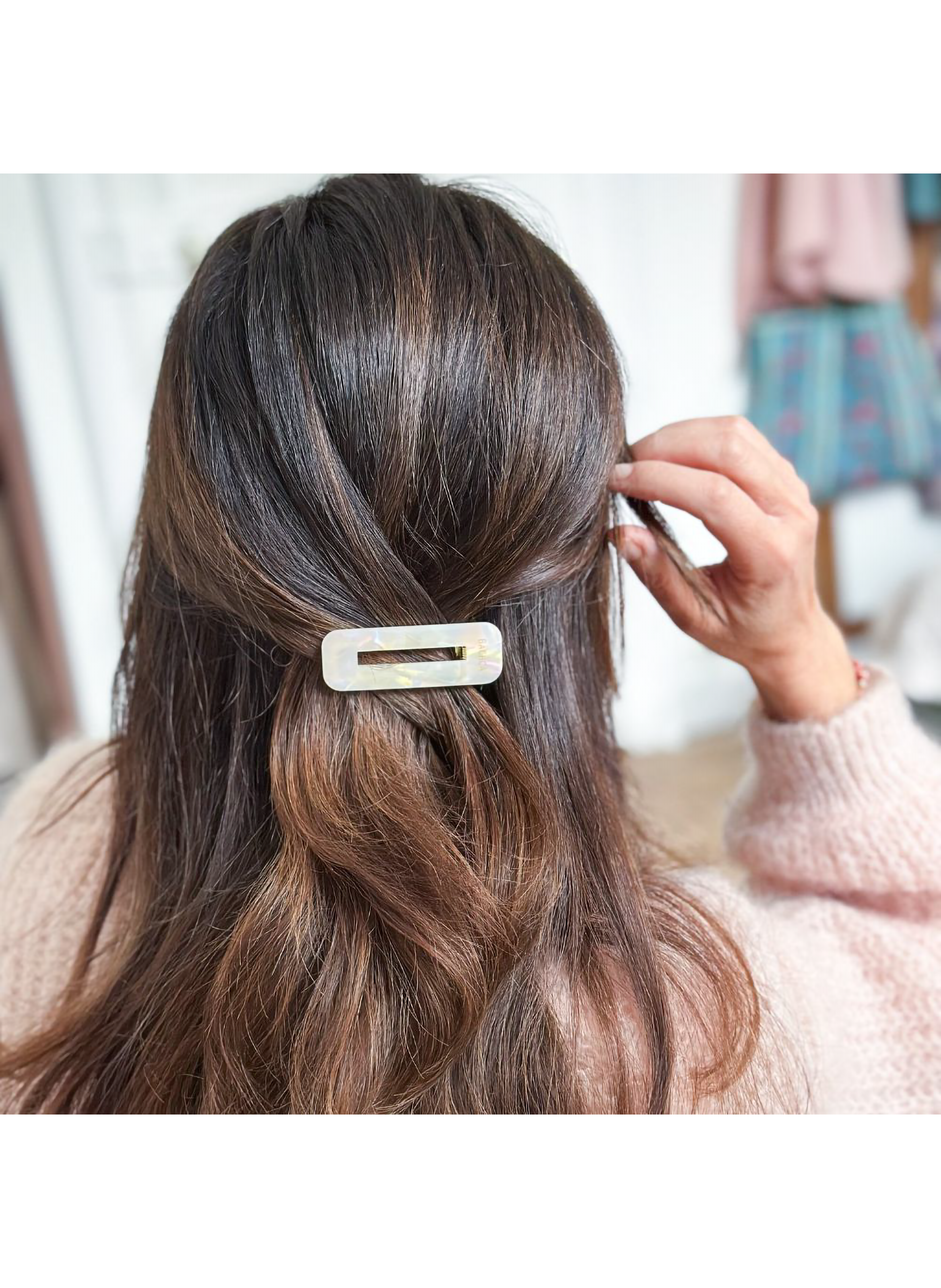 Mother-of-Pearl Barrettes - Set of 2 No color